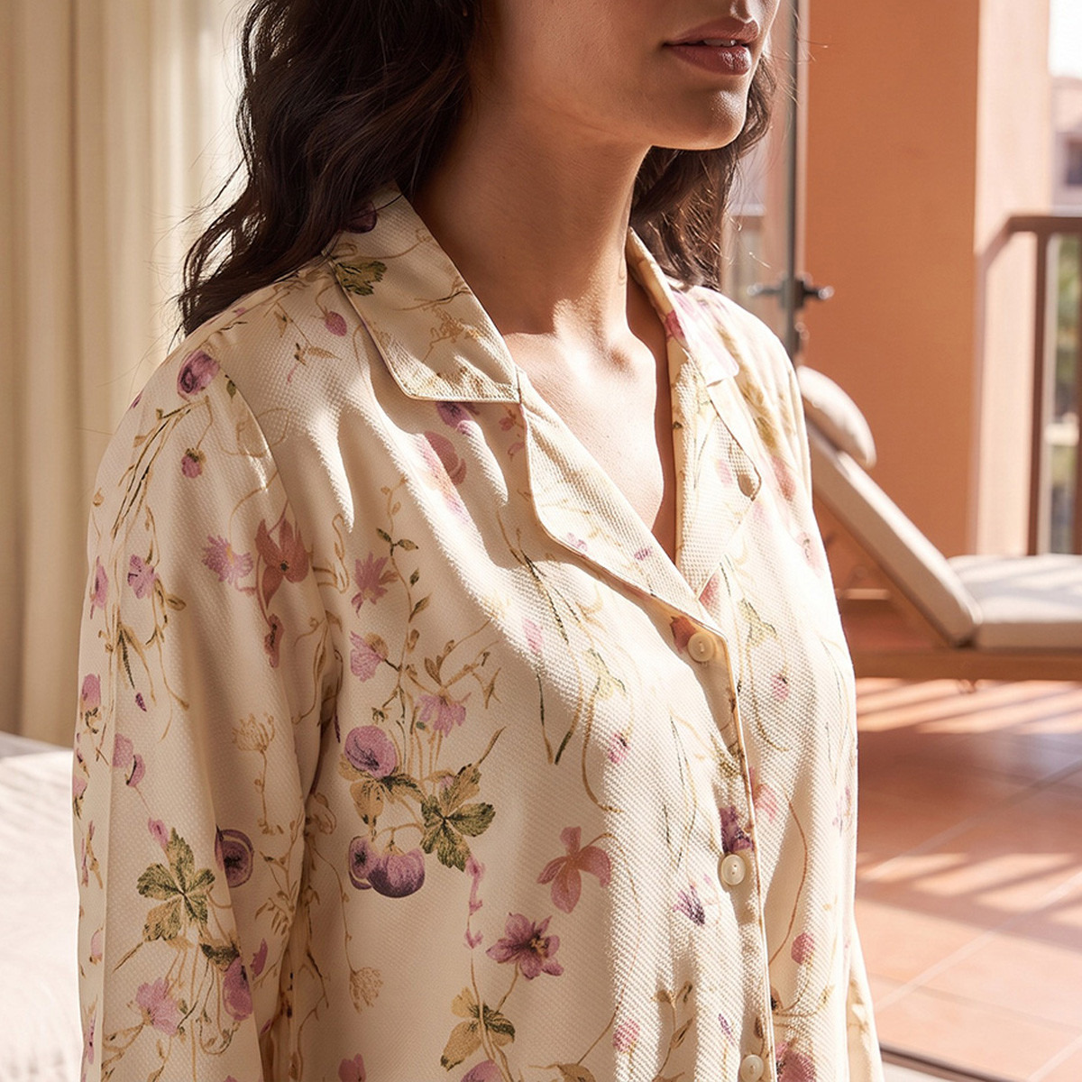Splash Intimates Viscose Floral Print Button-Down Shirt and Pyjama Set-women-clothing-nightwear-pyjamas-longsets-image-6