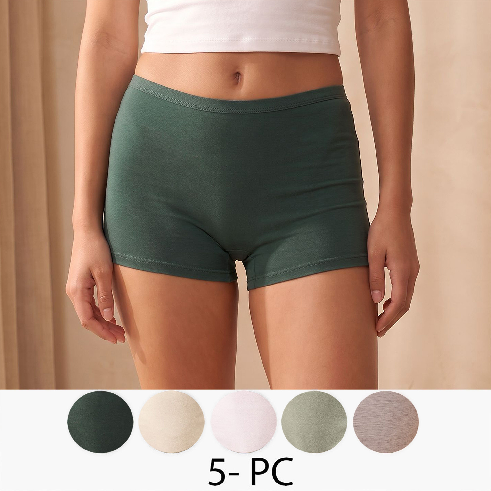 Pack of 5 Splash Intimates Boxer Briefs-women-clothing-lingerie-panties-image-1