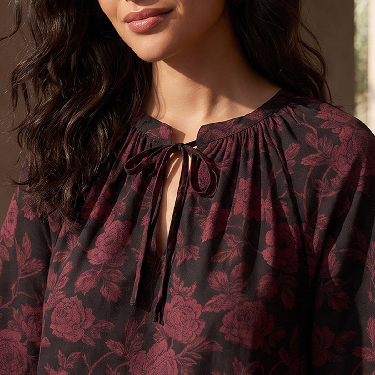 فستان نوم فيسكوز بطول الركبة من سبلاش إنتيميتس - طقم من قطعتين-women-clothing-nightwear-nighties-image-7