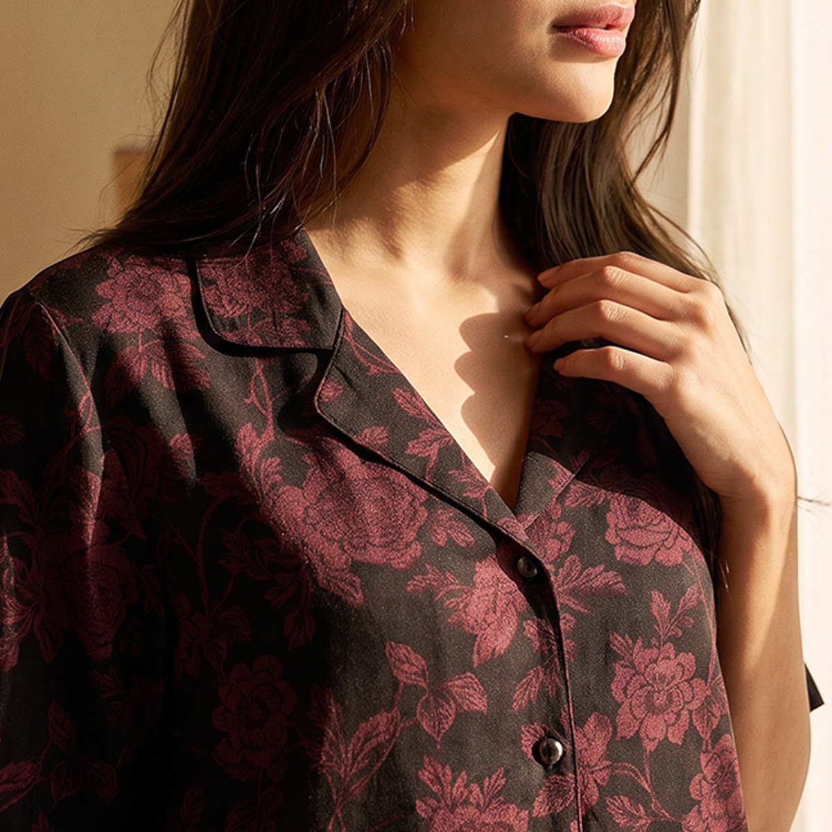 طقم بيجاما قميص وبنطلون من الفيسكوز من سبلاش إنتيميتس-women-clothing-nightwear-pyjamas-longsets-image-6