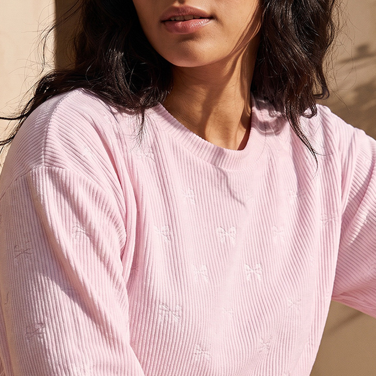Pyjama Set Jacquard Top & Trousers-women-clothing-nightwear-pyjamas-longsets-image-6