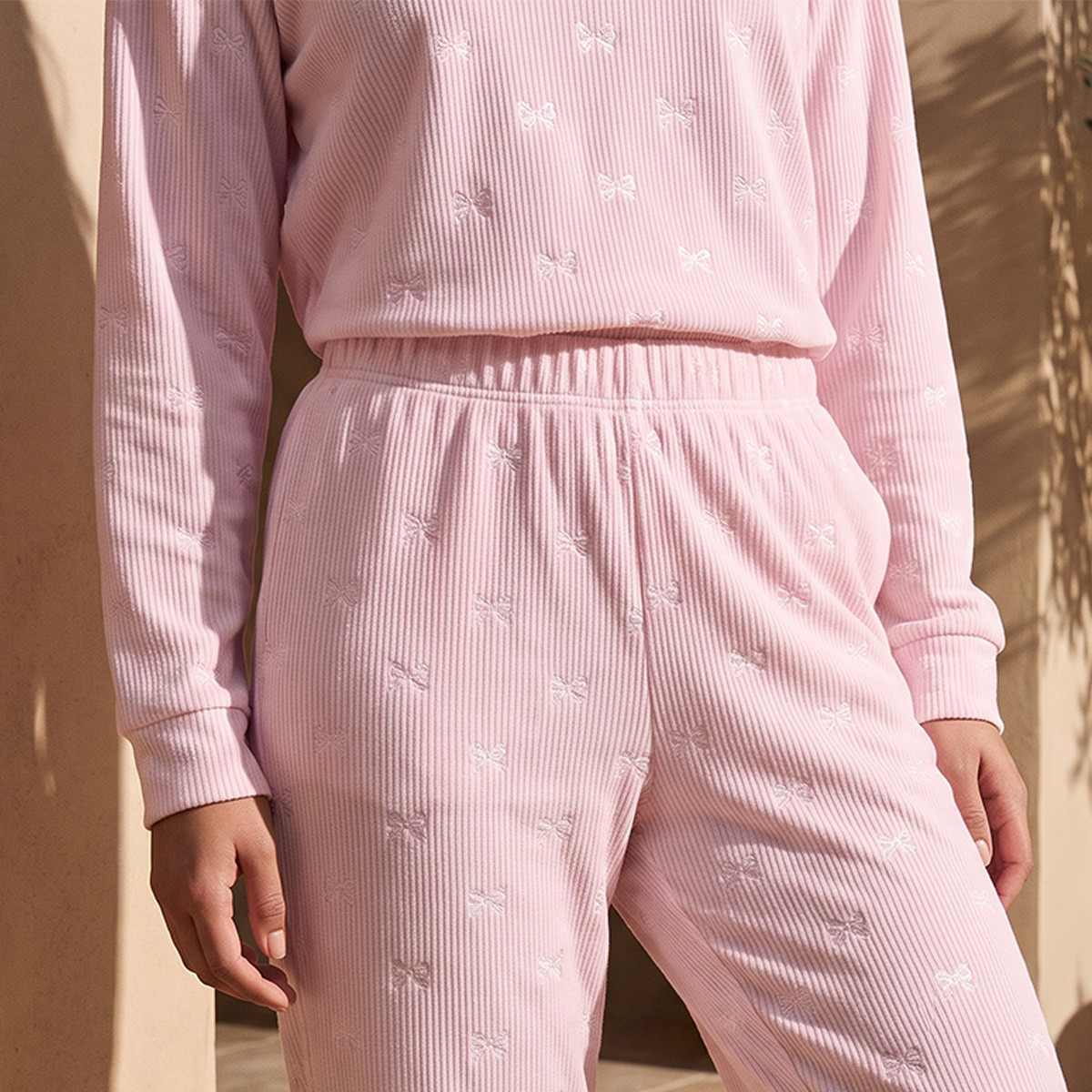 Pyjama Set Jacquard Top & Trousers-women-clothing-nightwear-pyjamas-longsets-image-7