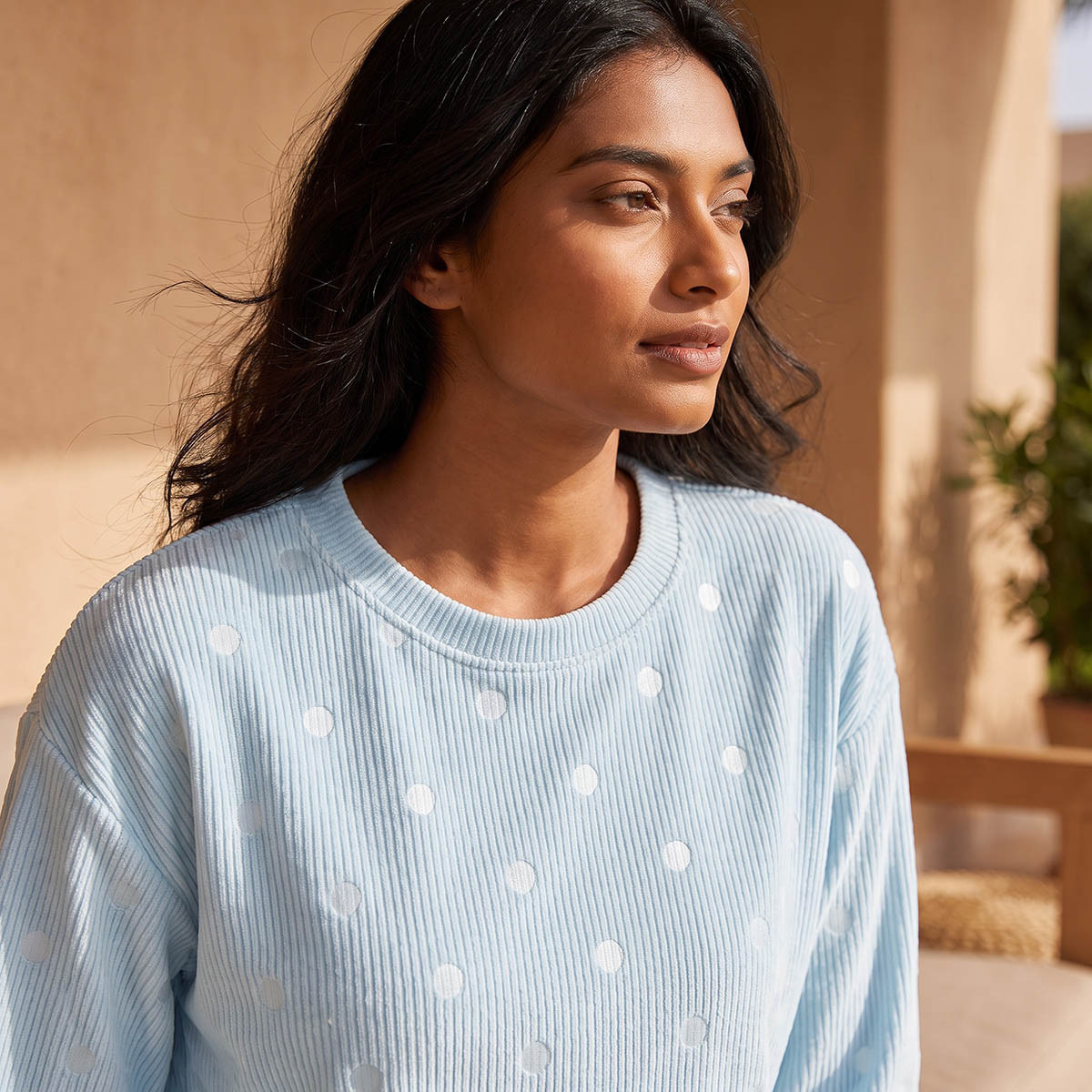 Pyjama Set Jacquard Top & Trousers-women-clothing-nightwear-pyjamas-longsets-image-6