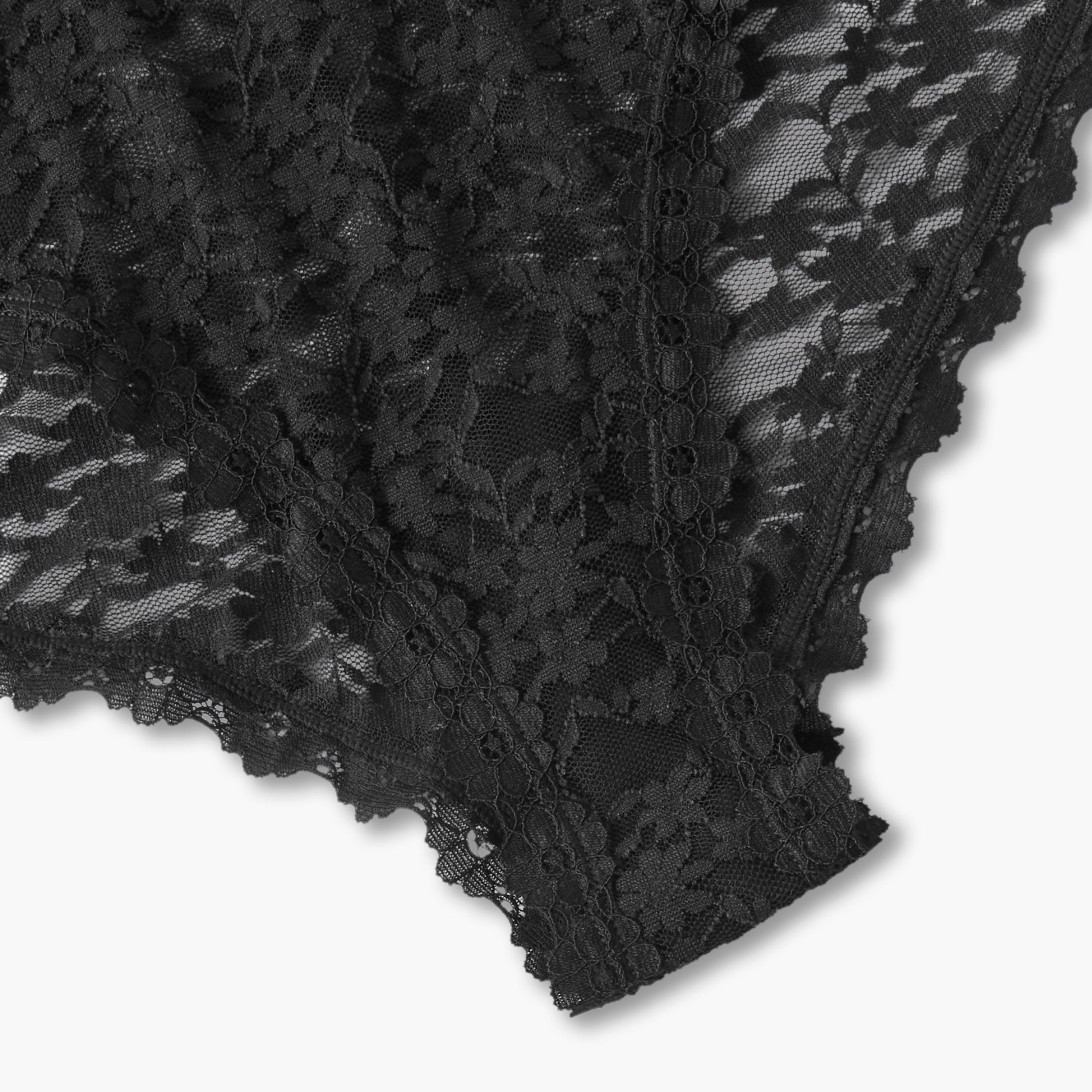 Splash Intimates Lace Trim Bikini Briefs-women-clothing-plussize-lingerie-panties-image-4