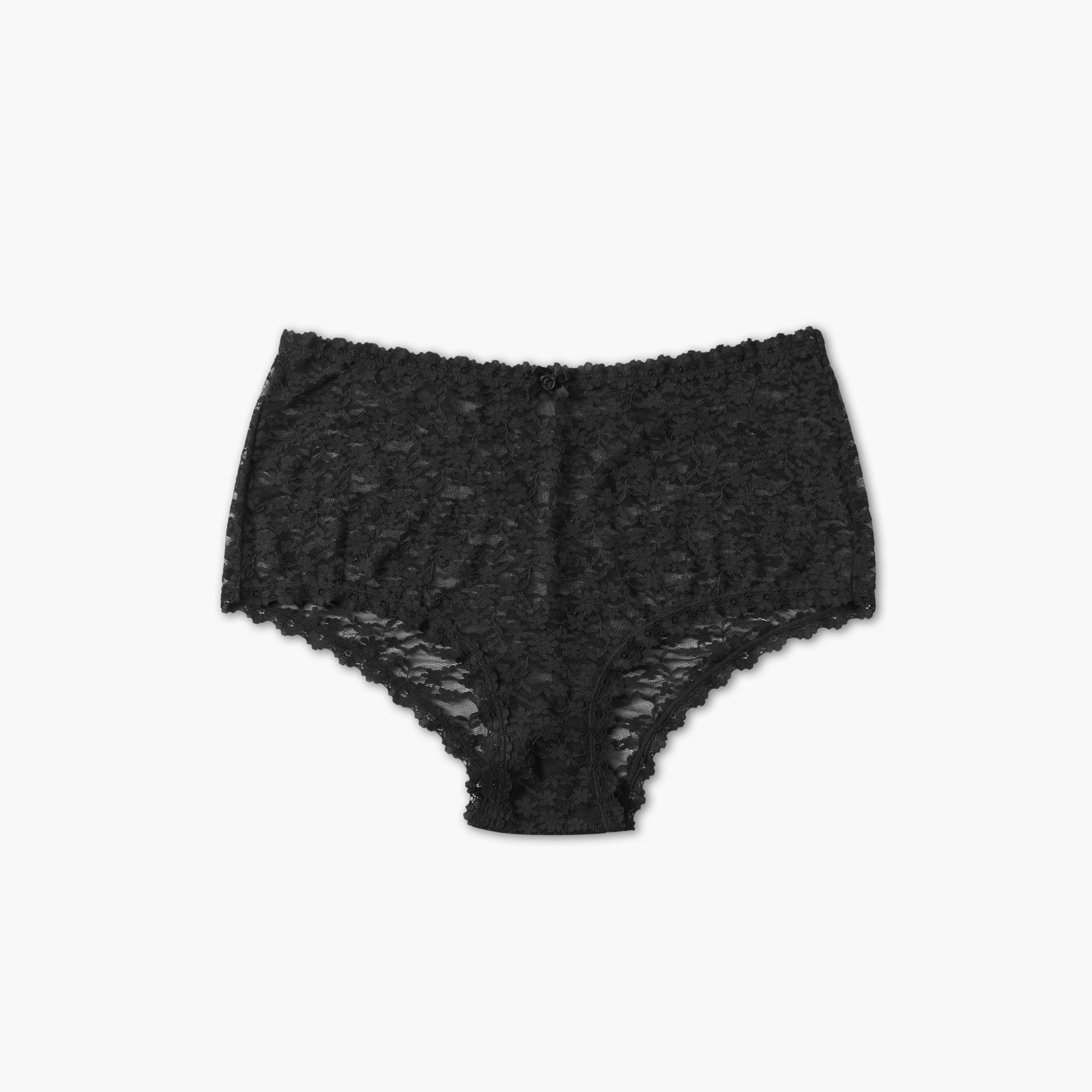 Splash Intimates Floral Lace Trim Brief-women-clothing-plussize-lingerie-panties-image-1