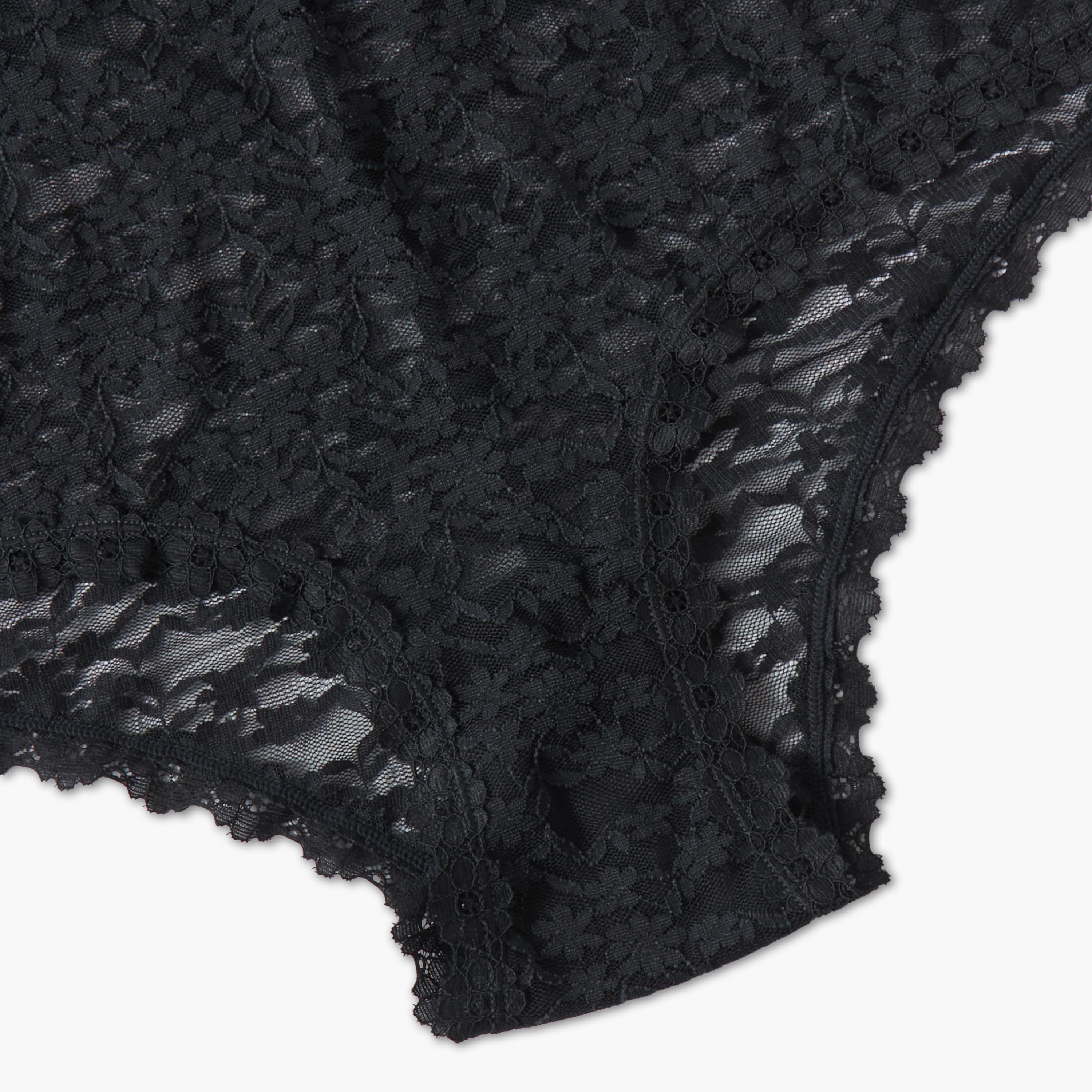 Splash Intimates Floral Lace Trim Brief-women-clothing-plussize-lingerie-panties-image-4