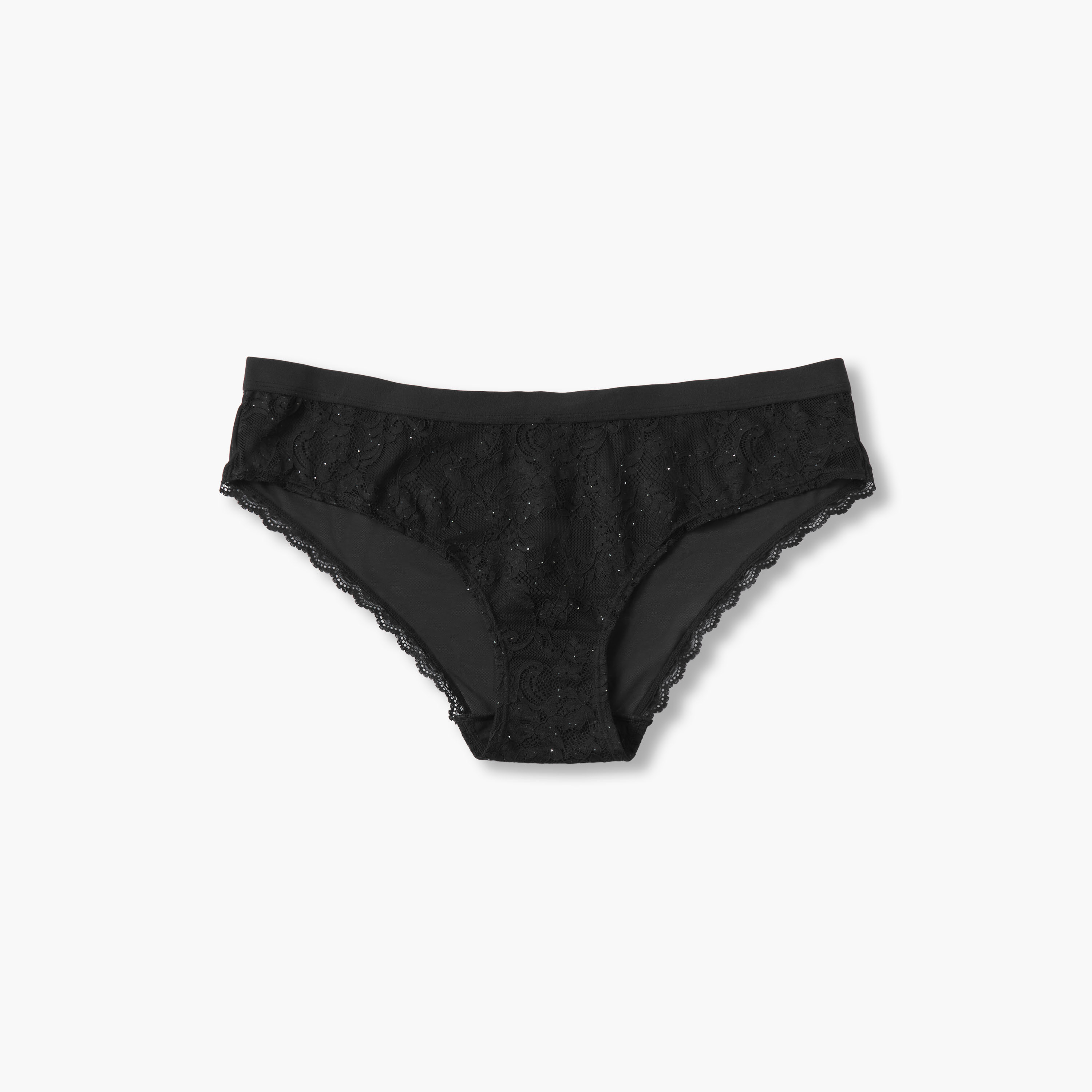 سروال داخلي كامل بتفاصيل دانتيل من سبلاش إنتيمتس-women-clothing-plussize-lingerie-panties-image-1