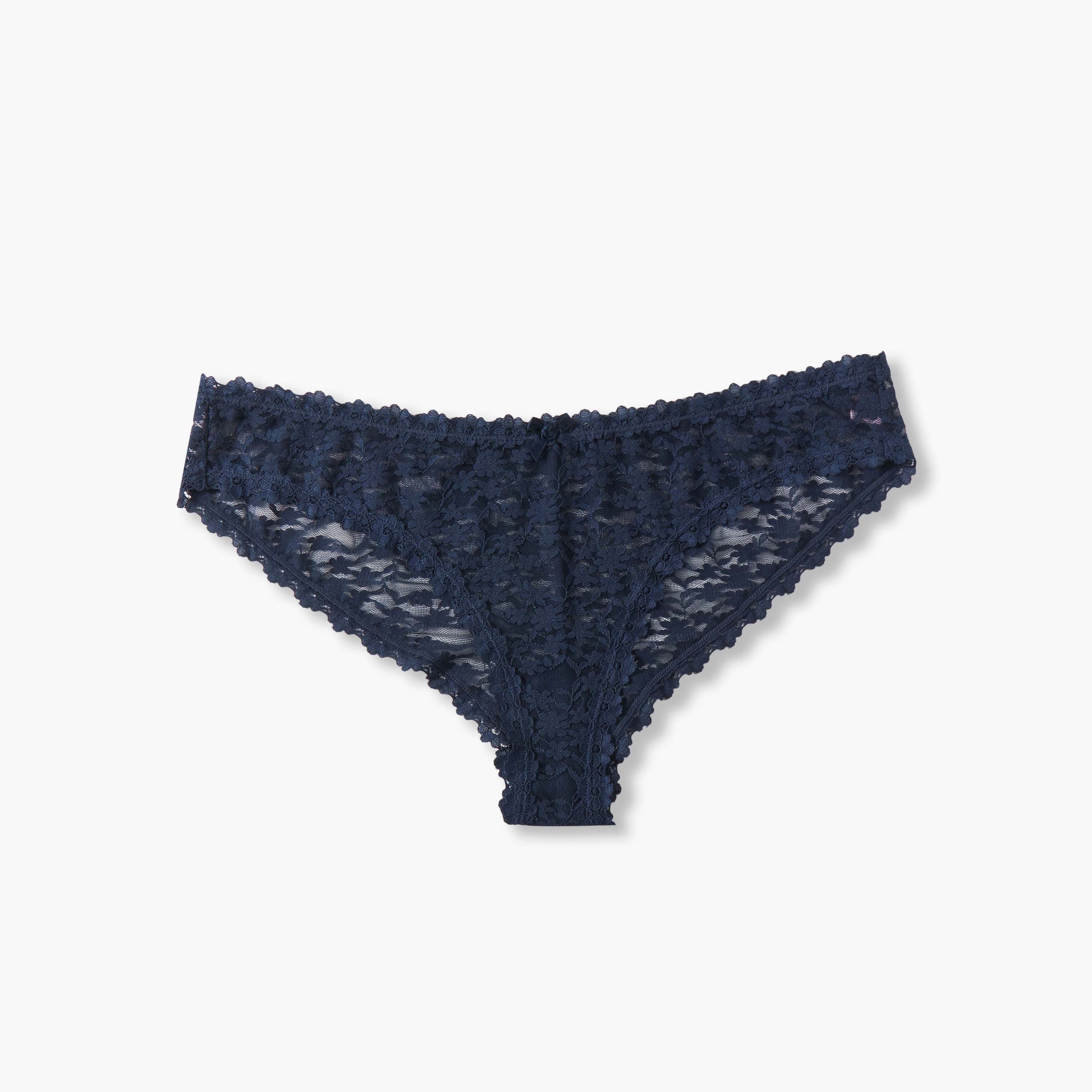 Splash Intimates Lace Trim Bikini Briefs-women-clothing-plussize-lingerie-panties-image-1
