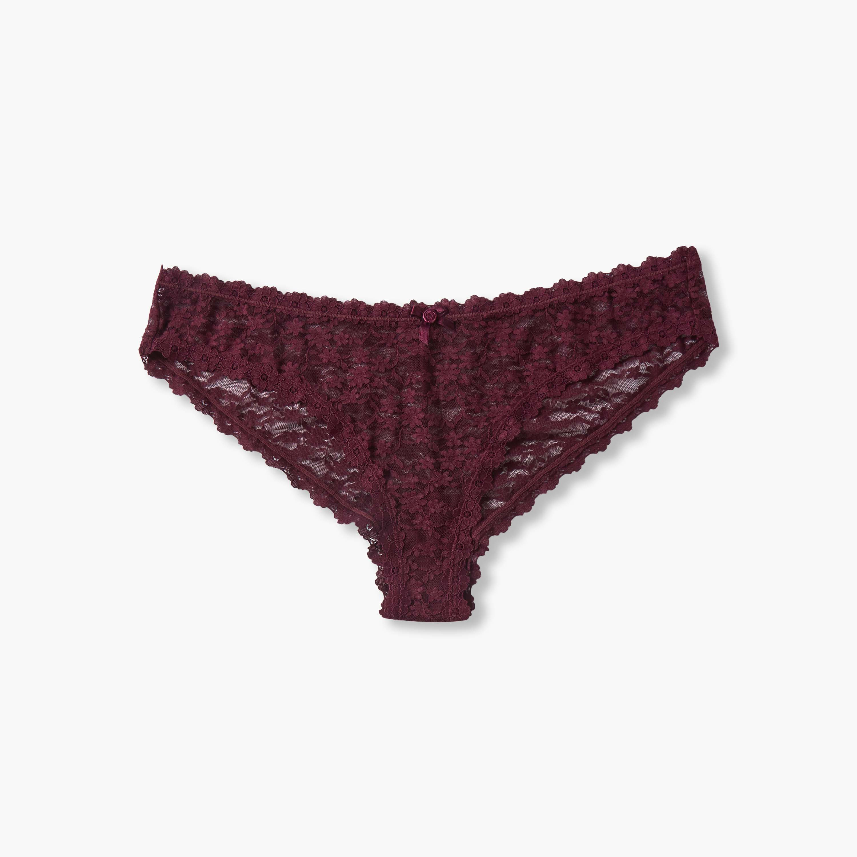 Splash Intimates Lace Trim Bikini Briefs-women-clothing-plussize-lingerie-panties-image-1