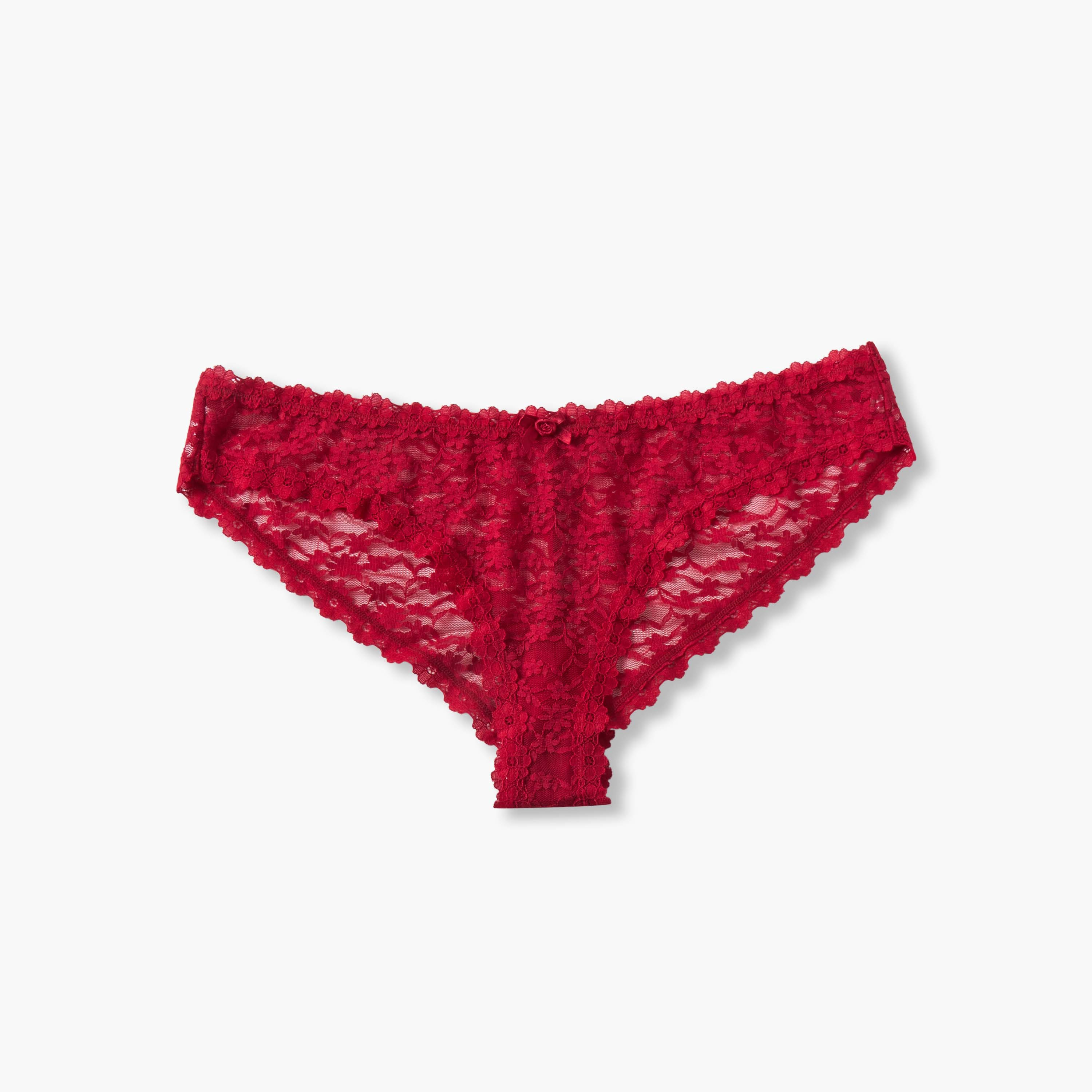 Splash Intimates Lace Trim Bikini Briefs-women-clothing-plussize-lingerie-panties-image-1