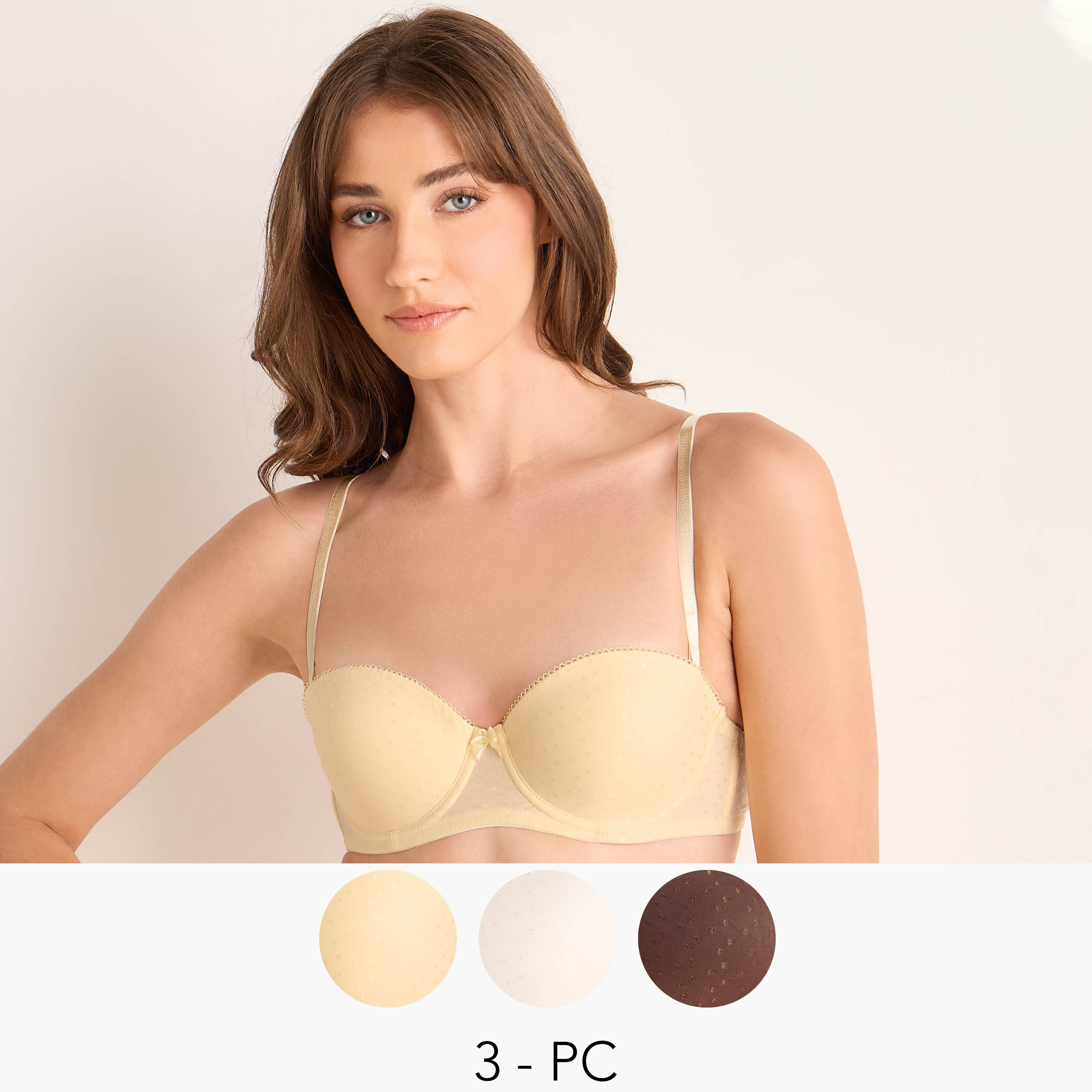 طقم حمالات صدر بالكونيت بسلك 3 قطع من سبلاش انتيميتس-women-clothing-lingerie-bras-image-1