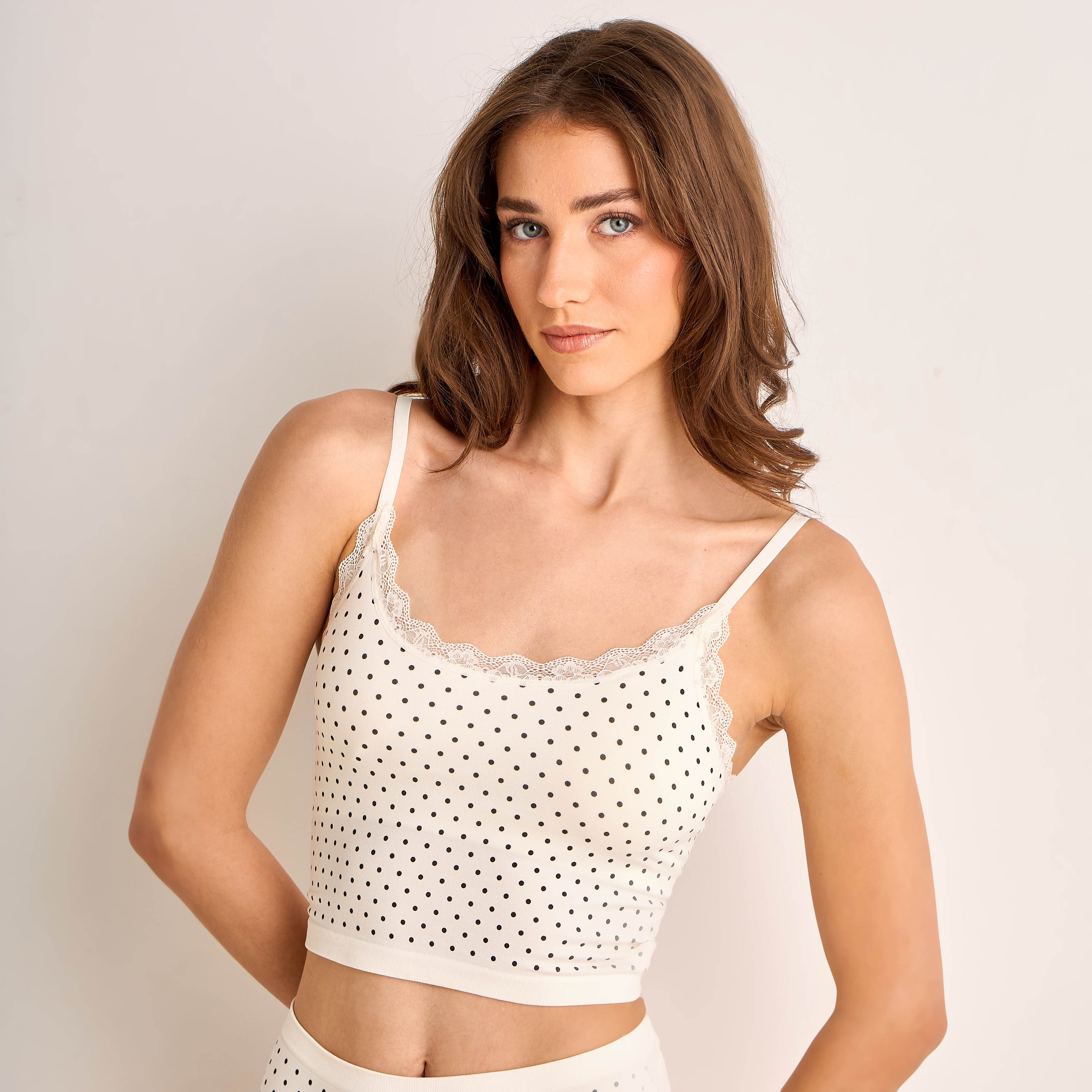 بلوزة كامي بطبعات نقاط من سبلاش إنتيميتس-women-clothing-lingerie-camisoles-image-1