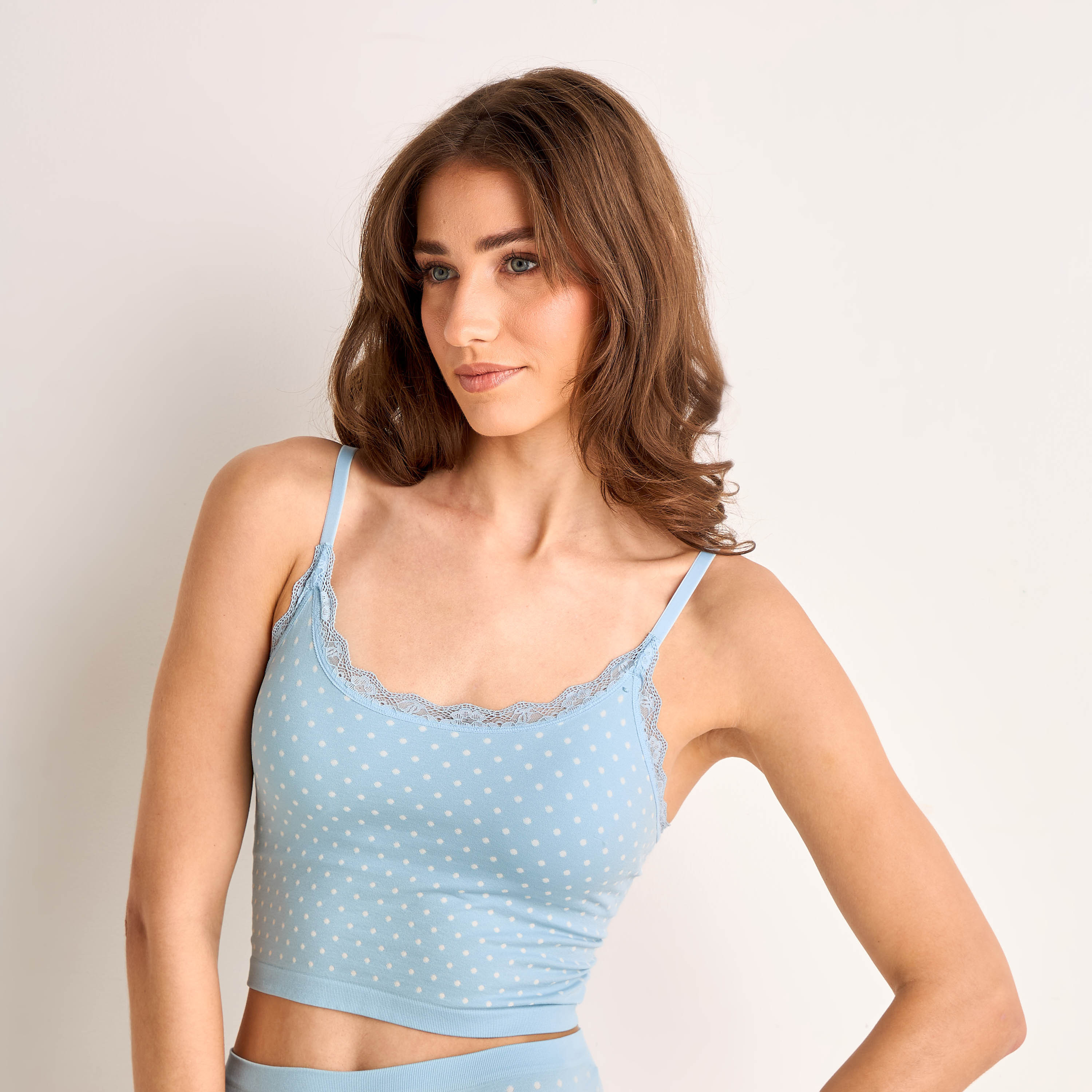 بلوزة كامي بطبعات نقاط من سبلاش إنتيميتس-women-clothing-lingerie-camisoles-image-1