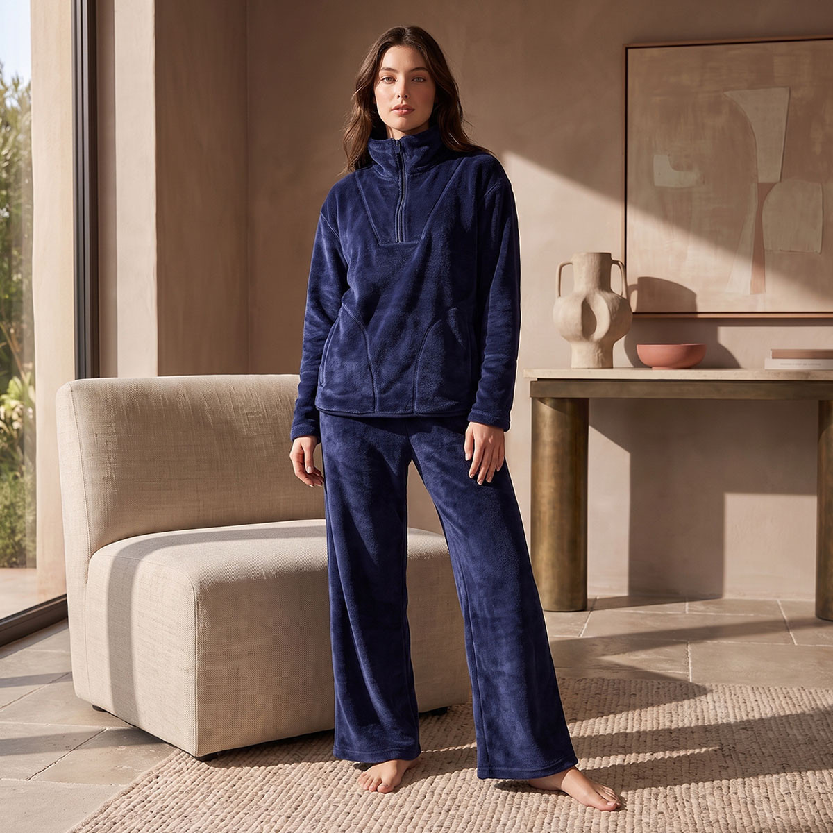 Splash Intimates Soft Touch Top and Pyjamas Set-women-winterwear-nightwear-image-2
