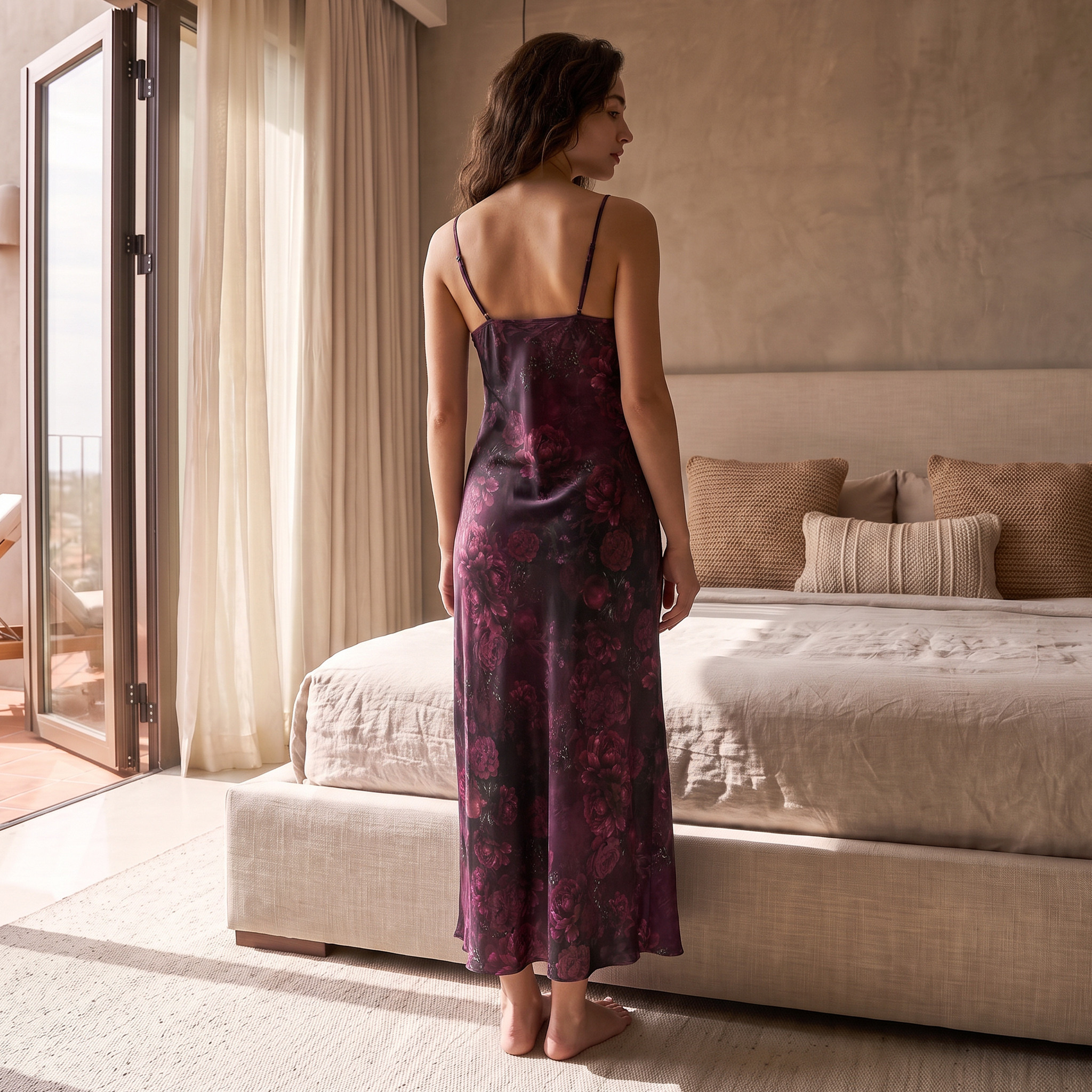 Splash Intimates Nightie with Floral Print-women-clothing-nightwear-nighties-image-3