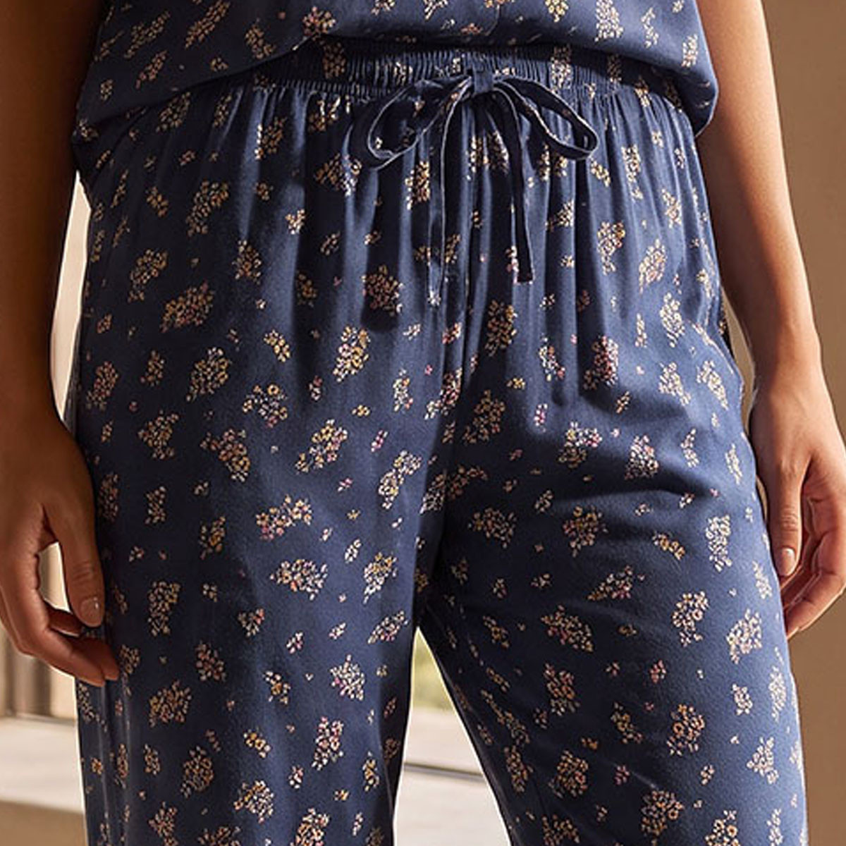 Splash Intimates Floral Print Shirt and Pyjama Set with Eye Mask-women-clothing-nightwear-pyjamas-longsets-image-7