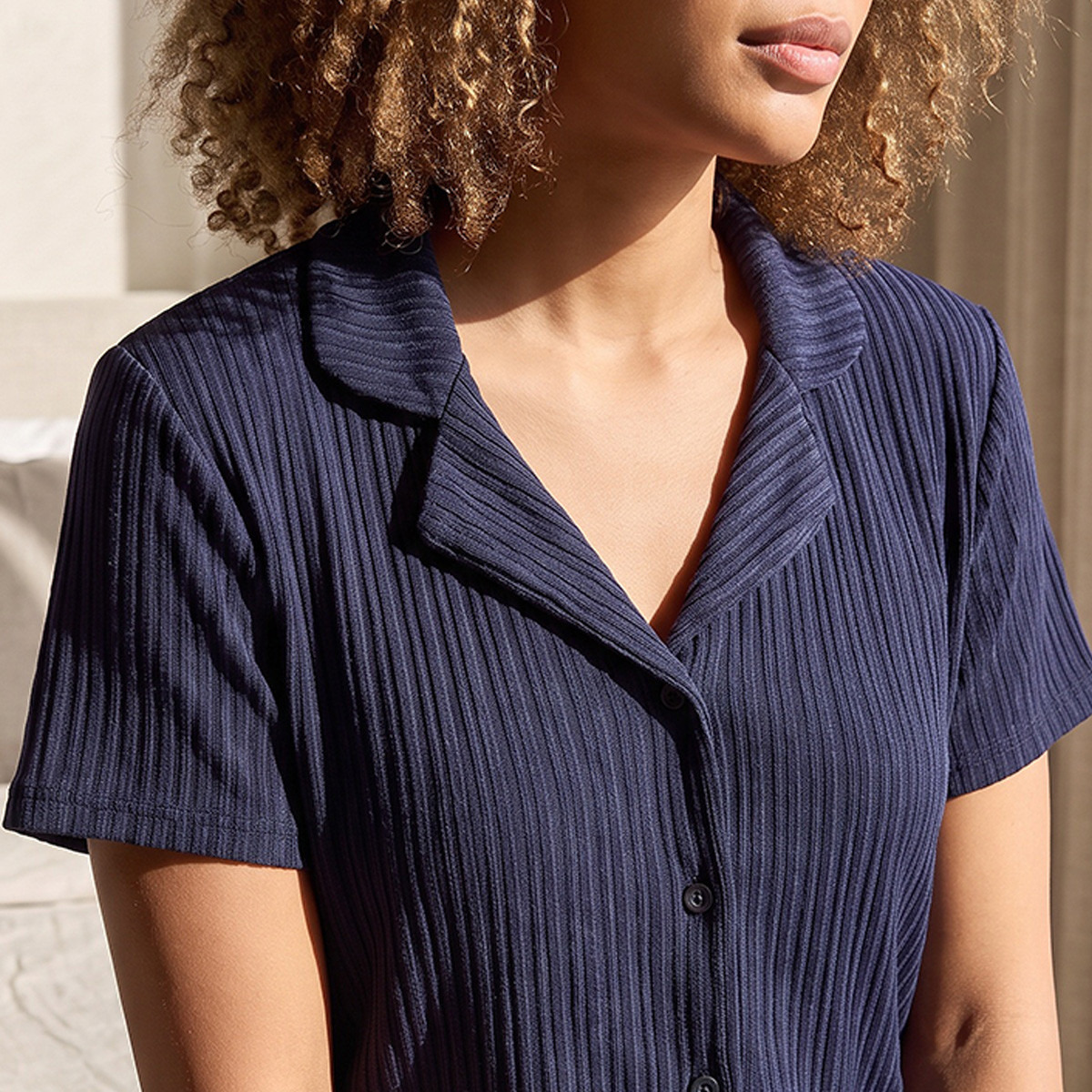 طقم بيجاما وقميص مضلع من سبلاش انتيميتس-women-clothing-nightwear-pyjamas-longsets-image-6