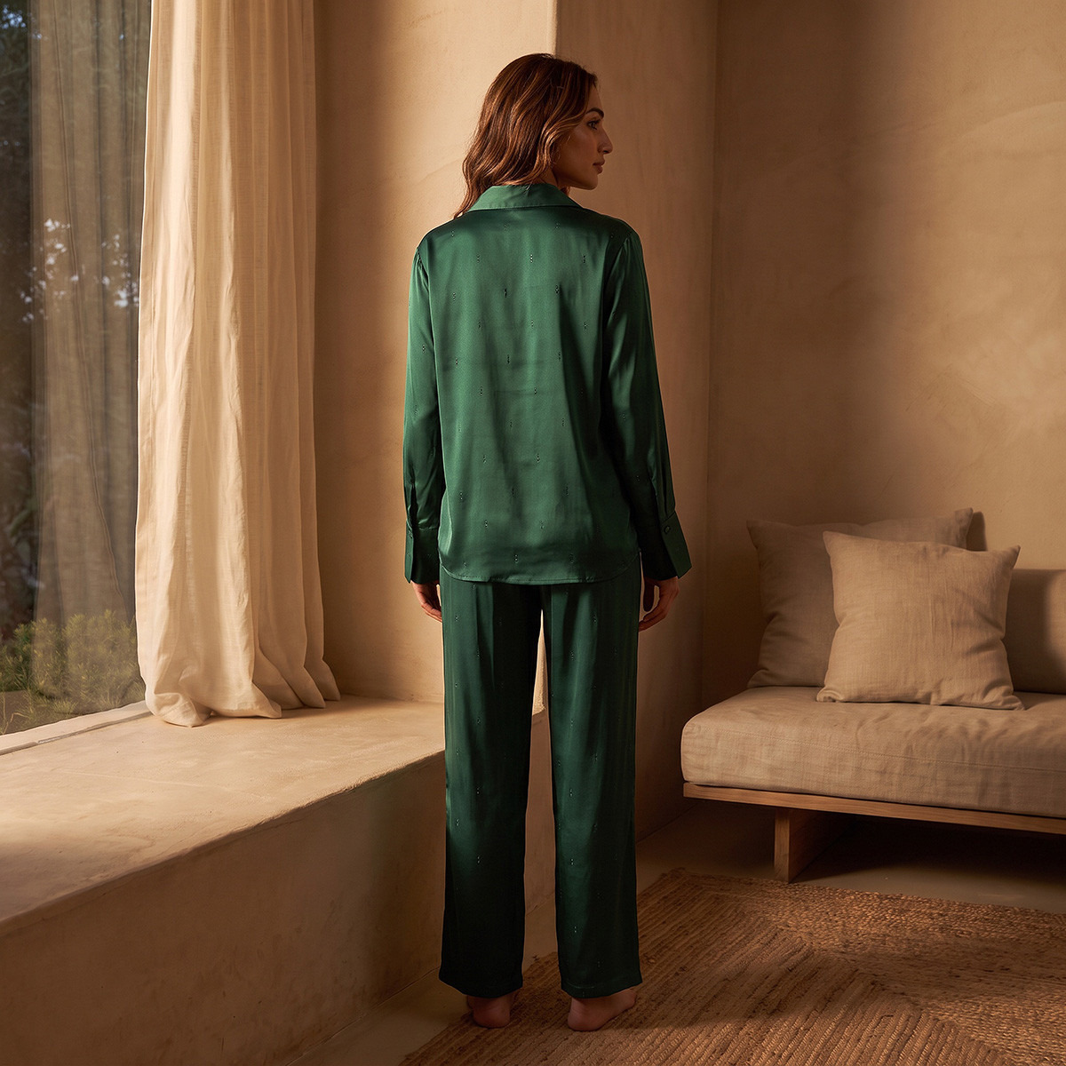 Splash Intimates Embellished Shirt and Pyjama Set-women-clothing-nightwear-pyjamas-longsets-image-3