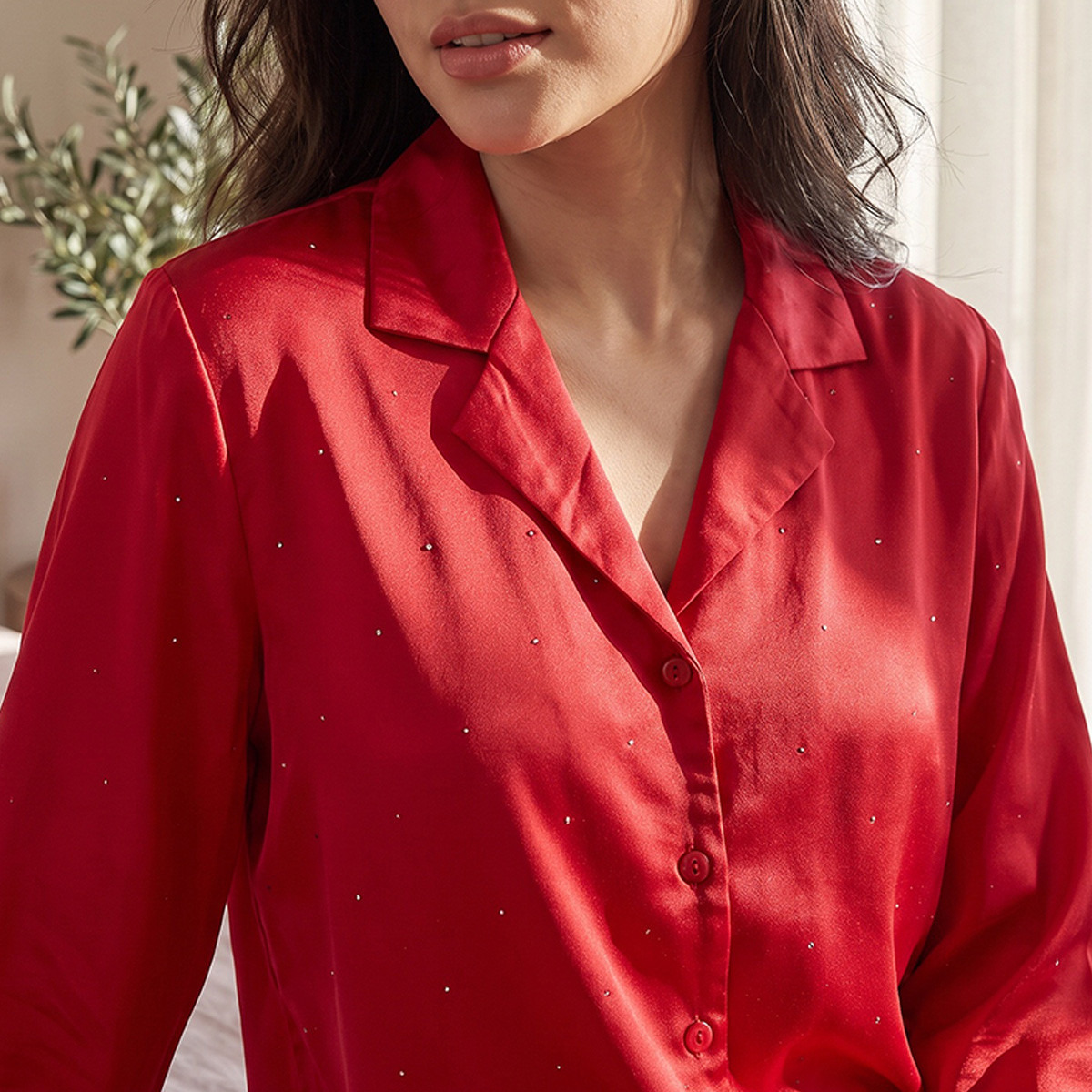 Splash Intimates Embellished Shirt and Pyjama Set-women-clothing-nightwear-pyjamas-longsets-image-6