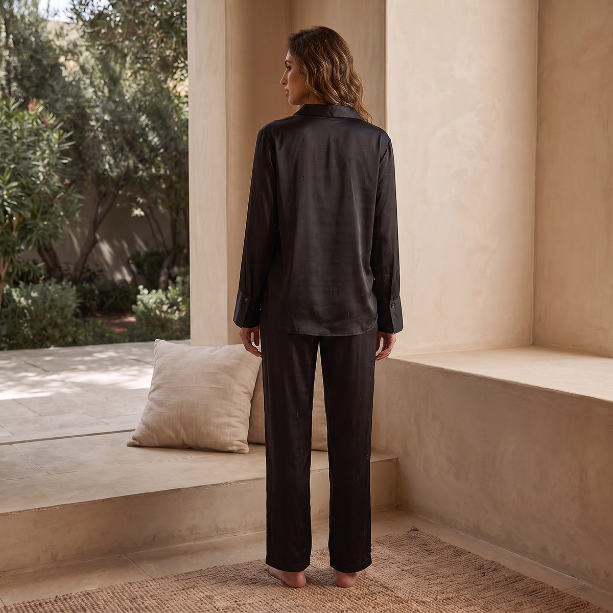 Splash Intimates Embellished Shirt and Pyjama Set-women-clothing-nightwear-pyjamas-longsets-image-3