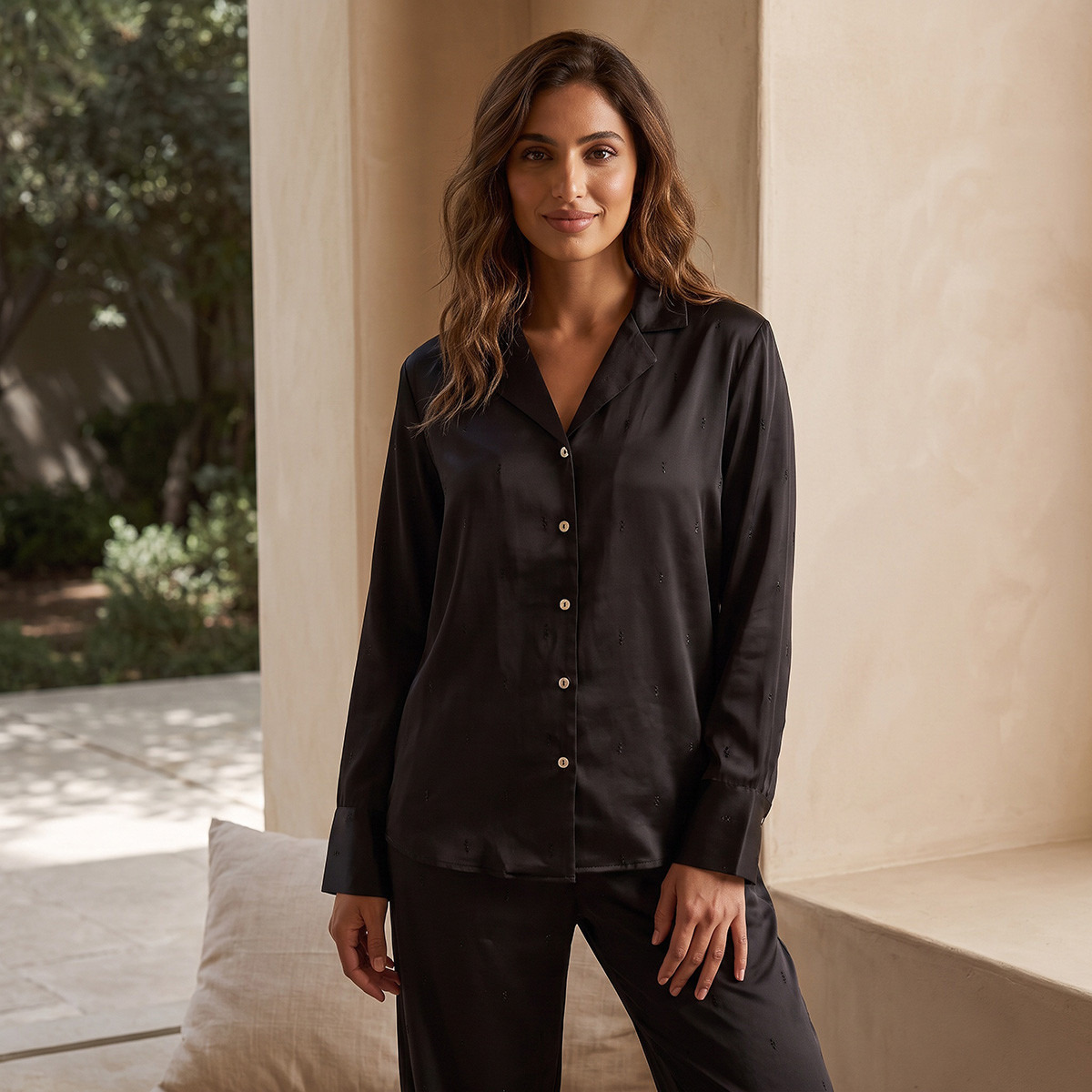 Splash Intimates Embellished Shirt and Pyjama Set-women-clothing-nightwear-pyjamas-longsets-image-4