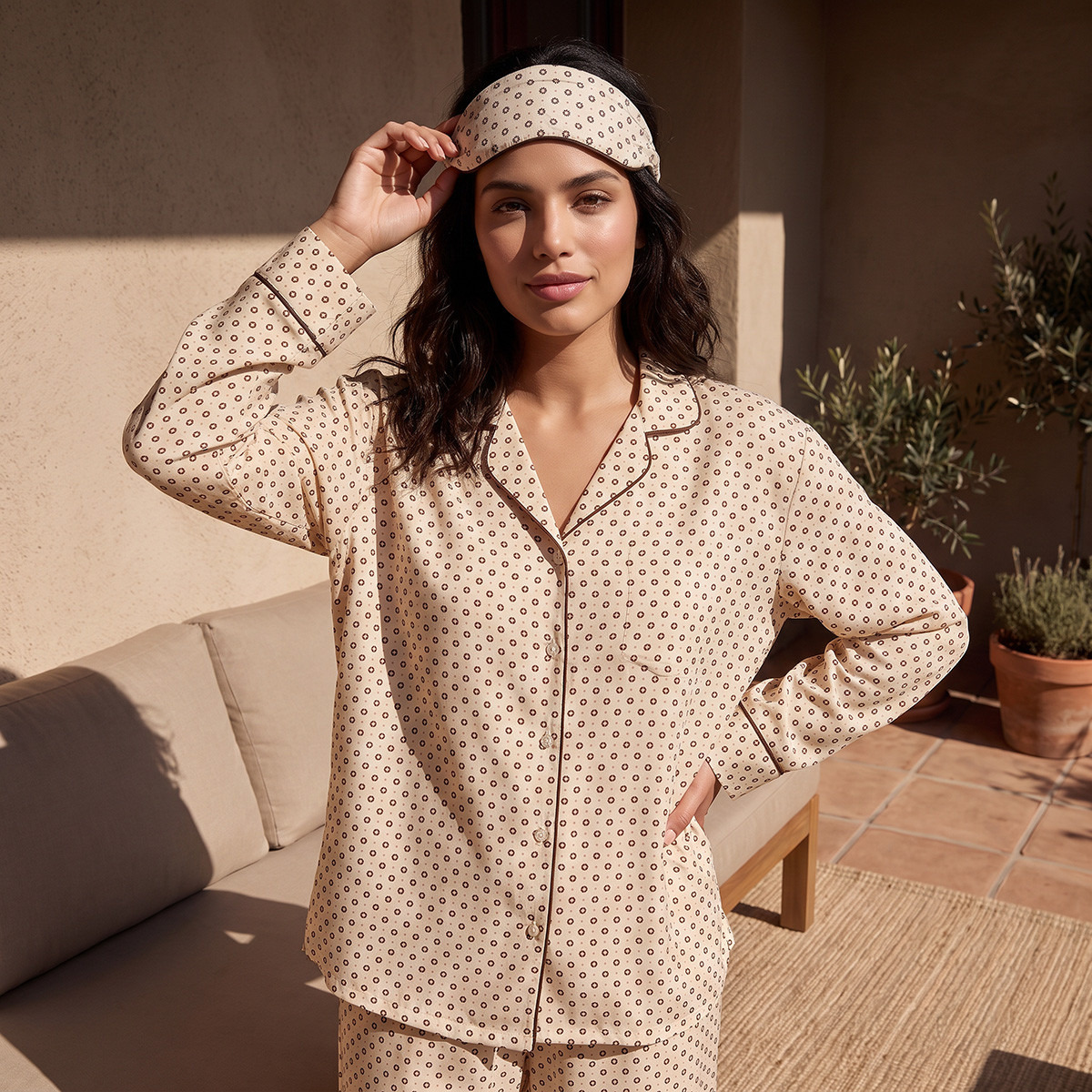 Splash Intimates Viscose Floral Print Shirt and Pyjama Set-women-clothing-nightwear-pyjamas-longsets-image-3