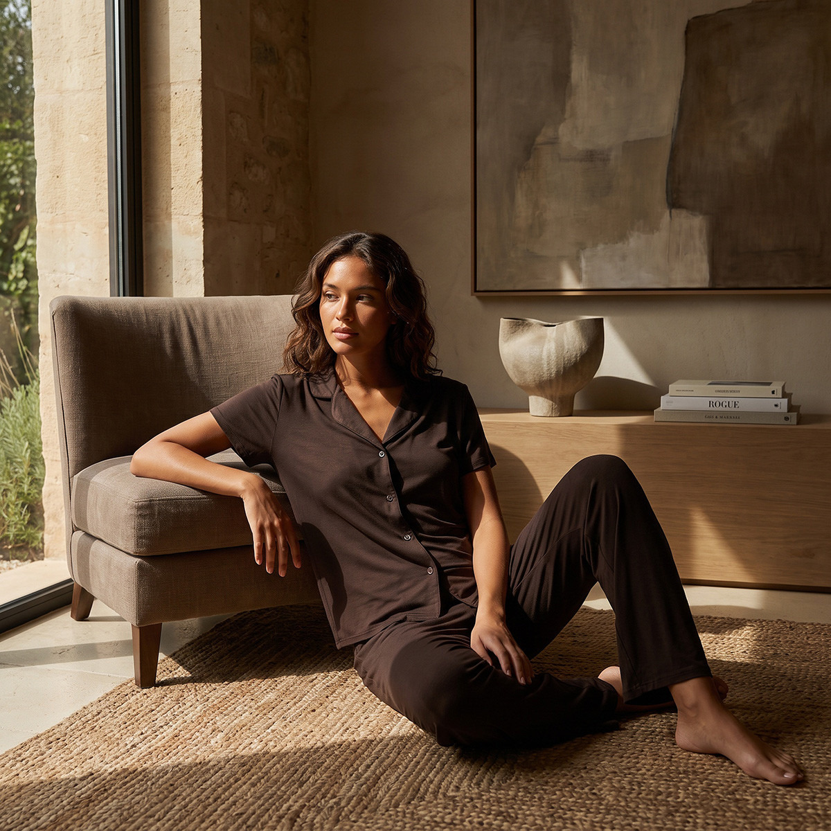 طقم بيجاما وقميص من سبلاش-women-clothing-nightwear-pyjamas-longsets-image-1