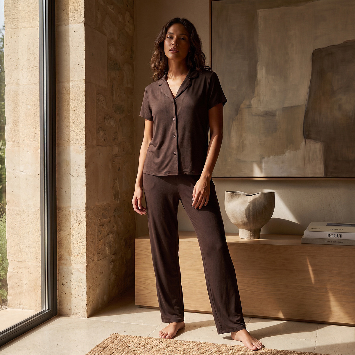 طقم بيجاما وقميص من سبلاش-women-clothing-nightwear-pyjamas-longsets-image-2