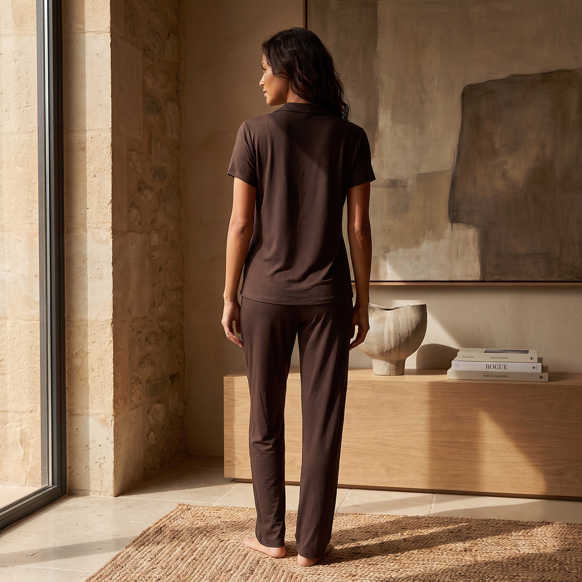 طقم بيجاما وقميص من سبلاش-women-clothing-nightwear-pyjamas-longsets-image-3