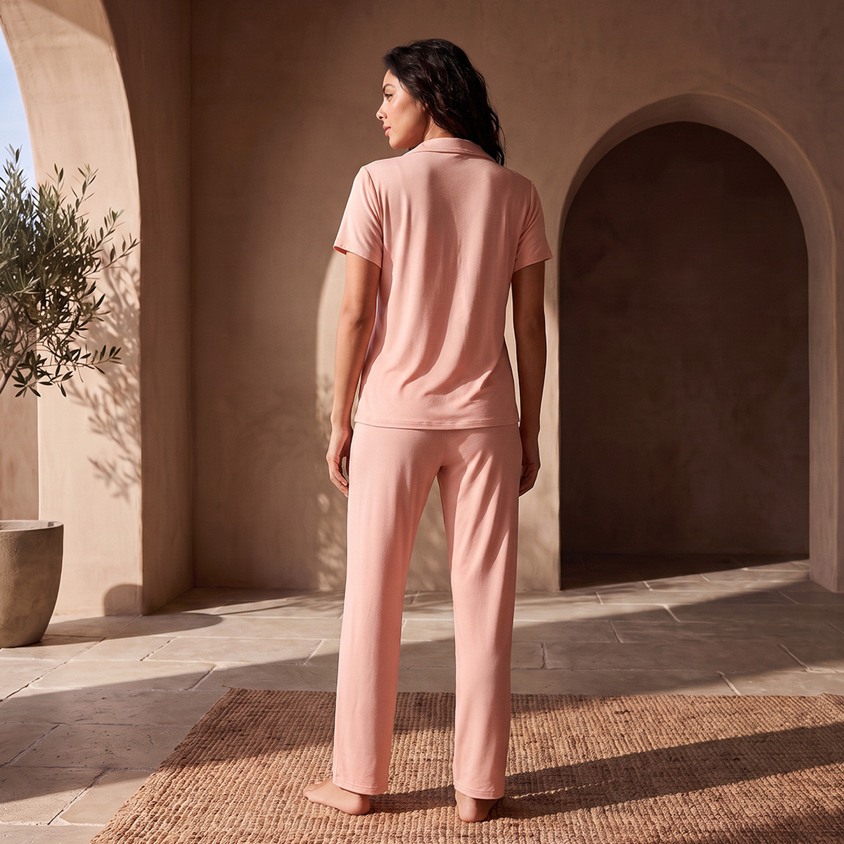 طقم بيجاما وقميص من سبلاش-women-clothing-nightwear-pyjamas-longsets-image-3
