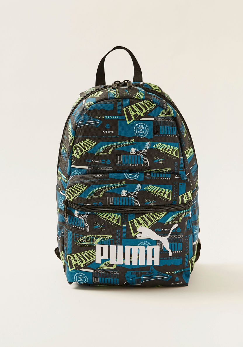 Puma Printed Phase Small Backpack-Boys%27 Sports Bags and Backpacks-image-0