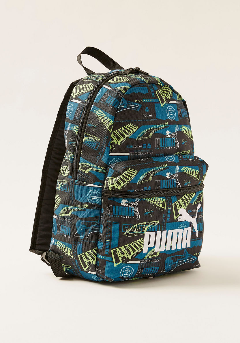 Puma Printed Phase Small Backpack-Boys%27 Sports Bags and Backpacks-image-1