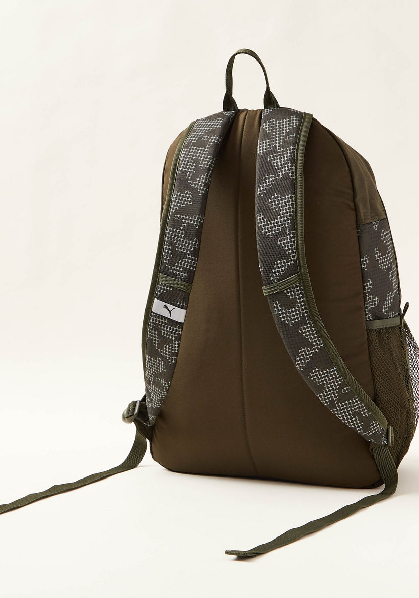 PUMA Printed Backpack with Adjustable Shoulder Straps and Zip Closure-Boys%27 Sports Bags and Backpacks-image-2
