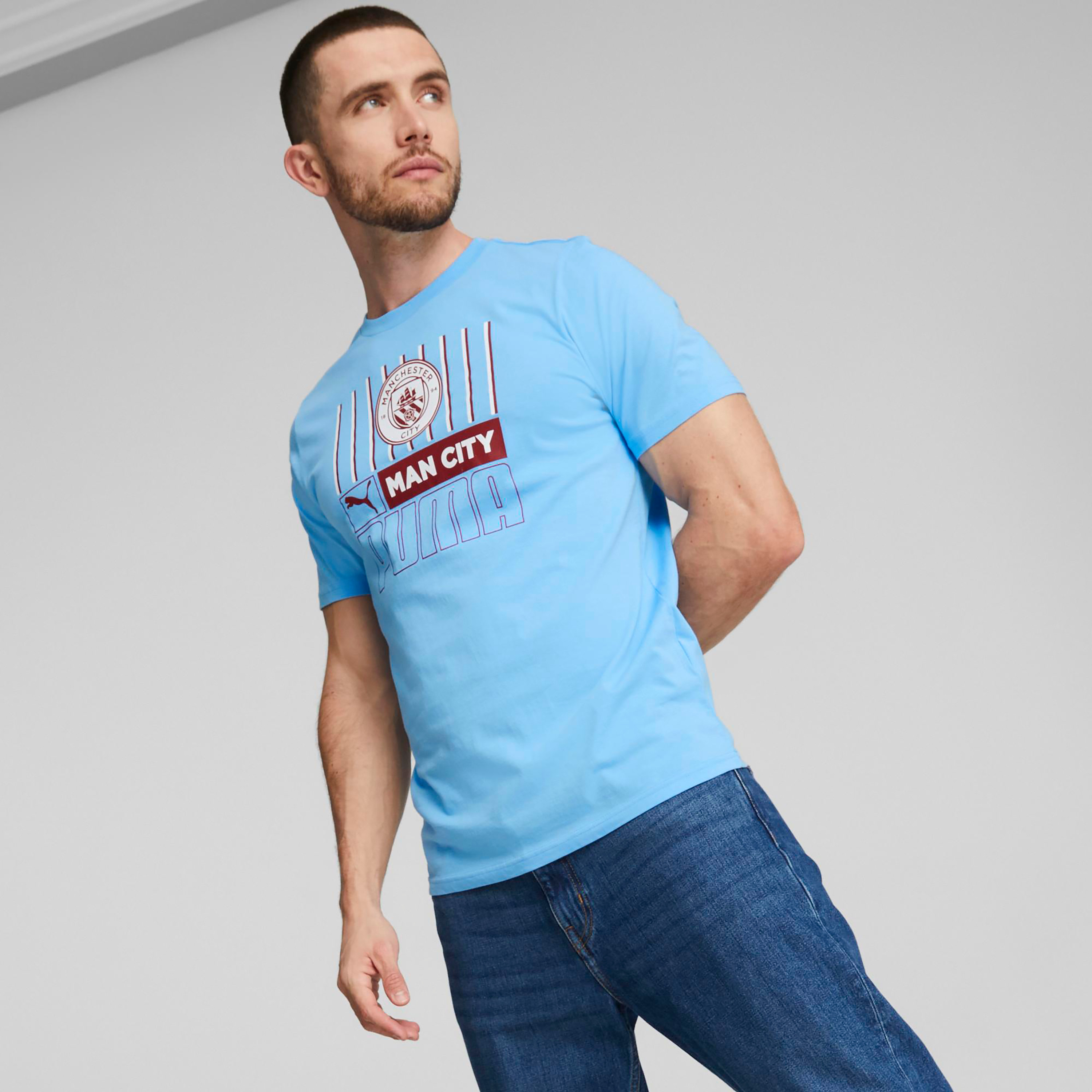 تيشيرت كرة القدم للرجال من بوما ذو مانشستر سيتي إف سي فتبلكور 76778701 -men-clothing-sportswearandactivewear-tshirtsandpolos-image-1