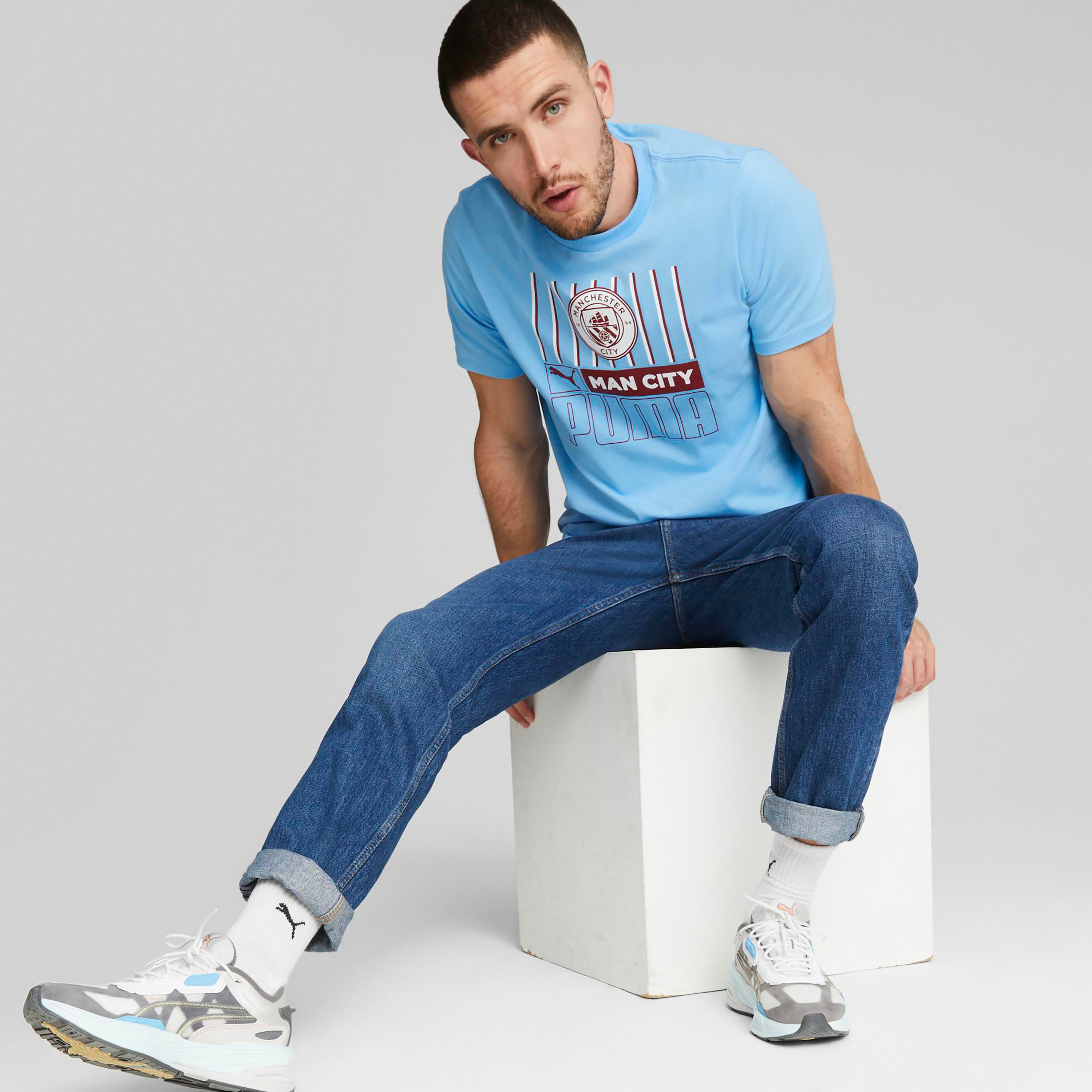 تيشيرت كرة القدم للرجال من بوما ذو مانشستر سيتي إف سي فتبلكور 76778701 -men-clothing-sportswearandactivewear-tshirtsandpolos-image-7