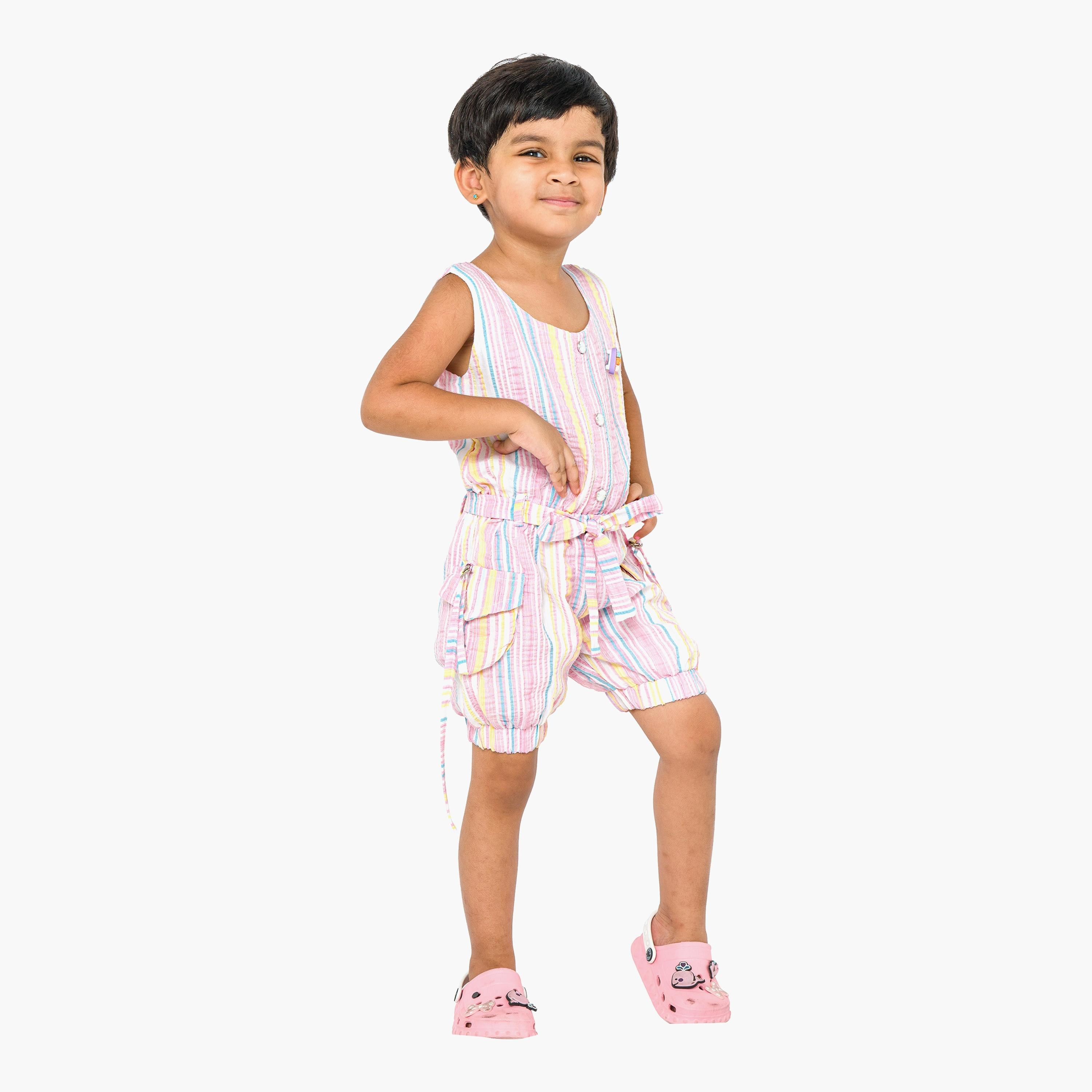 Babyqlo Striped Sleeveless Jumpsuits-girls-clothing-dressesandjumpsuits-image-4