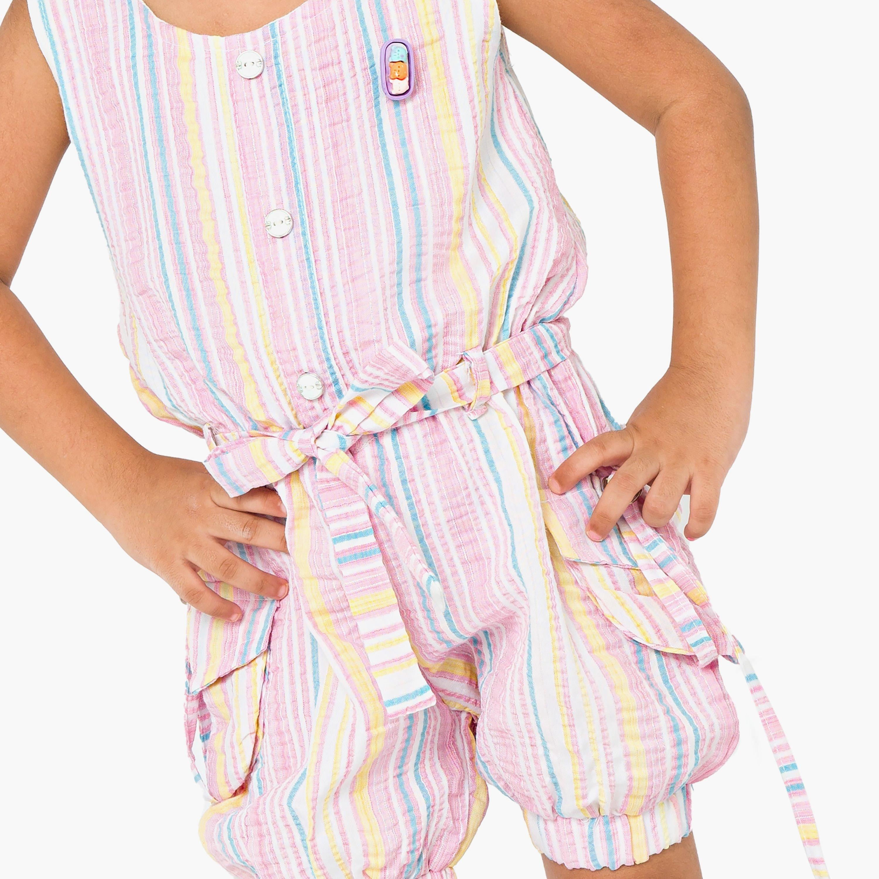 Babyqlo Striped Sleeveless Jumpsuits-girls-clothing-dressesandjumpsuits-image-5