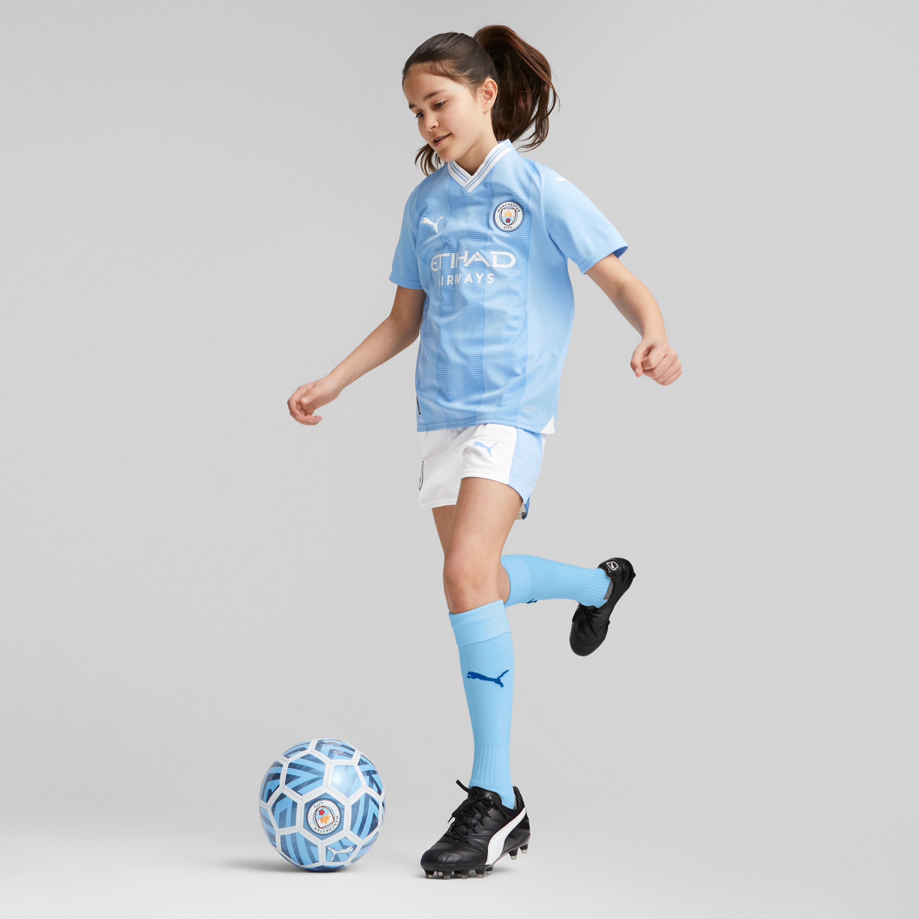 بوما تي شيرت جيرسي نادي مانشستر سيتي على أرضه للأولاد 770441 |OE-sports-boys-clothing-tops-image-4