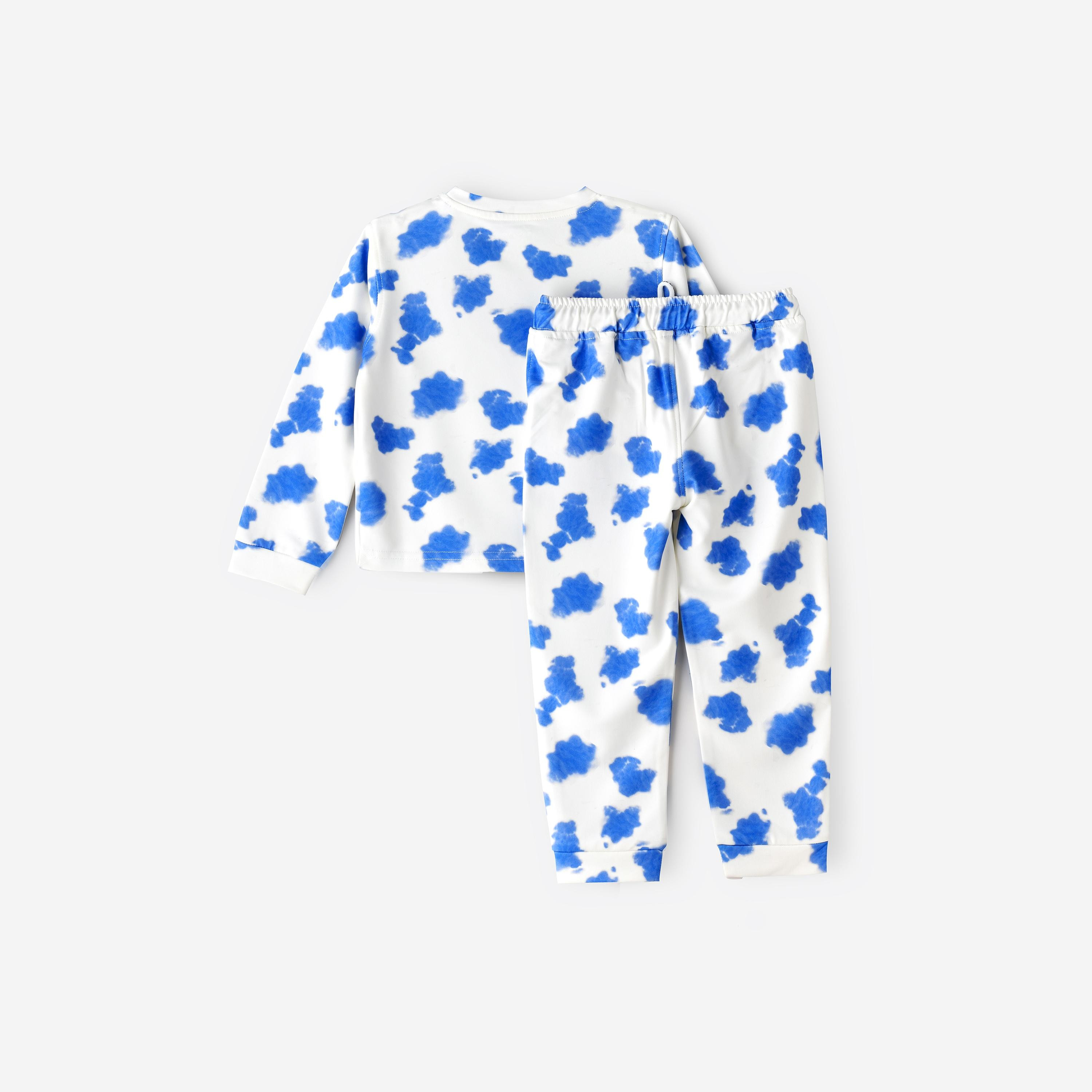 Babyqlo 2-Piece Printed Long Sleeves T-Shirt with Pyjama-girls-clothing-setsandcoords-image-2