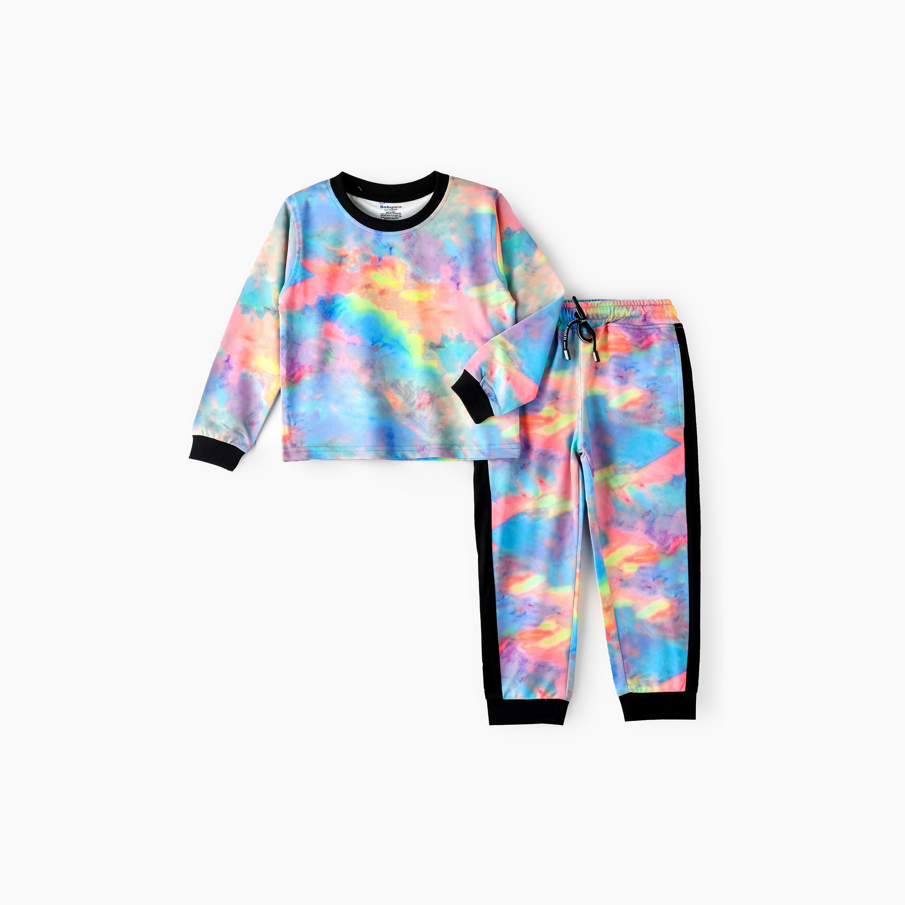 Babyqlo 2-Piece Printed Long Sleeves T-Shirt with Pyjama-girls-clothing-setsandcoords-image-1