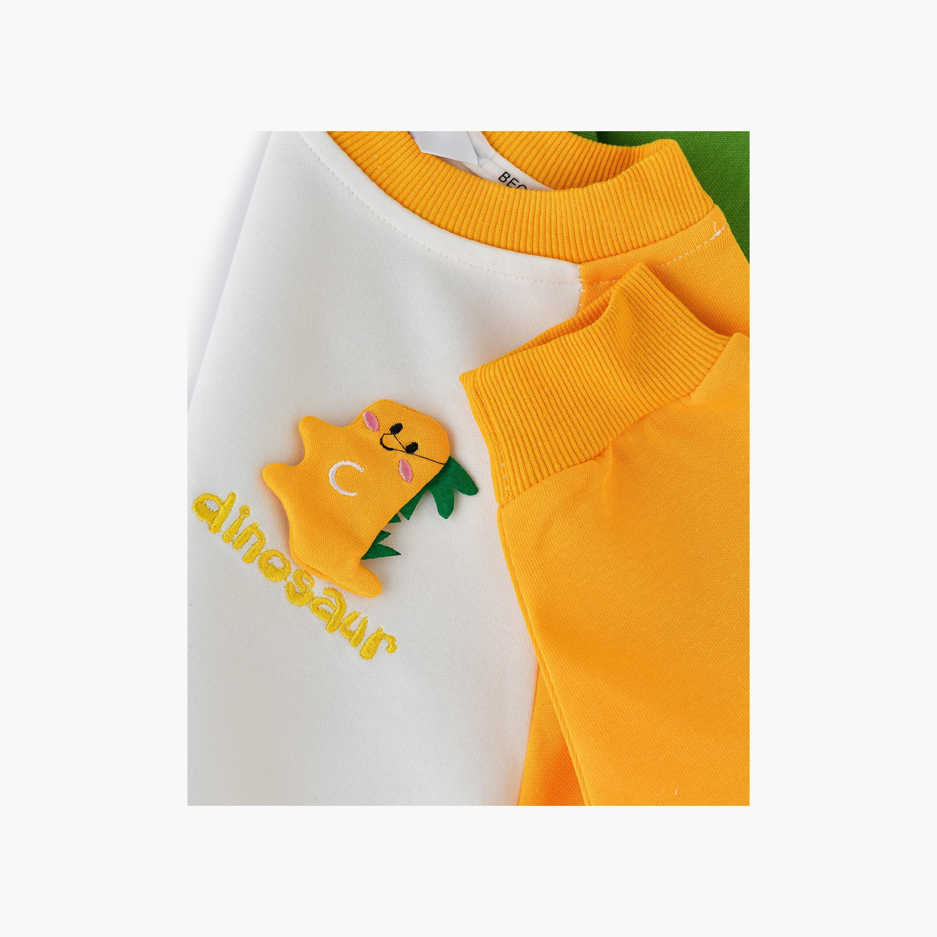 سويت شيرت بأكمام طويلة وملون قطعتين مع بنطال ركض من بيبيكلو-boys-clothing-setsandcoords-image-4
