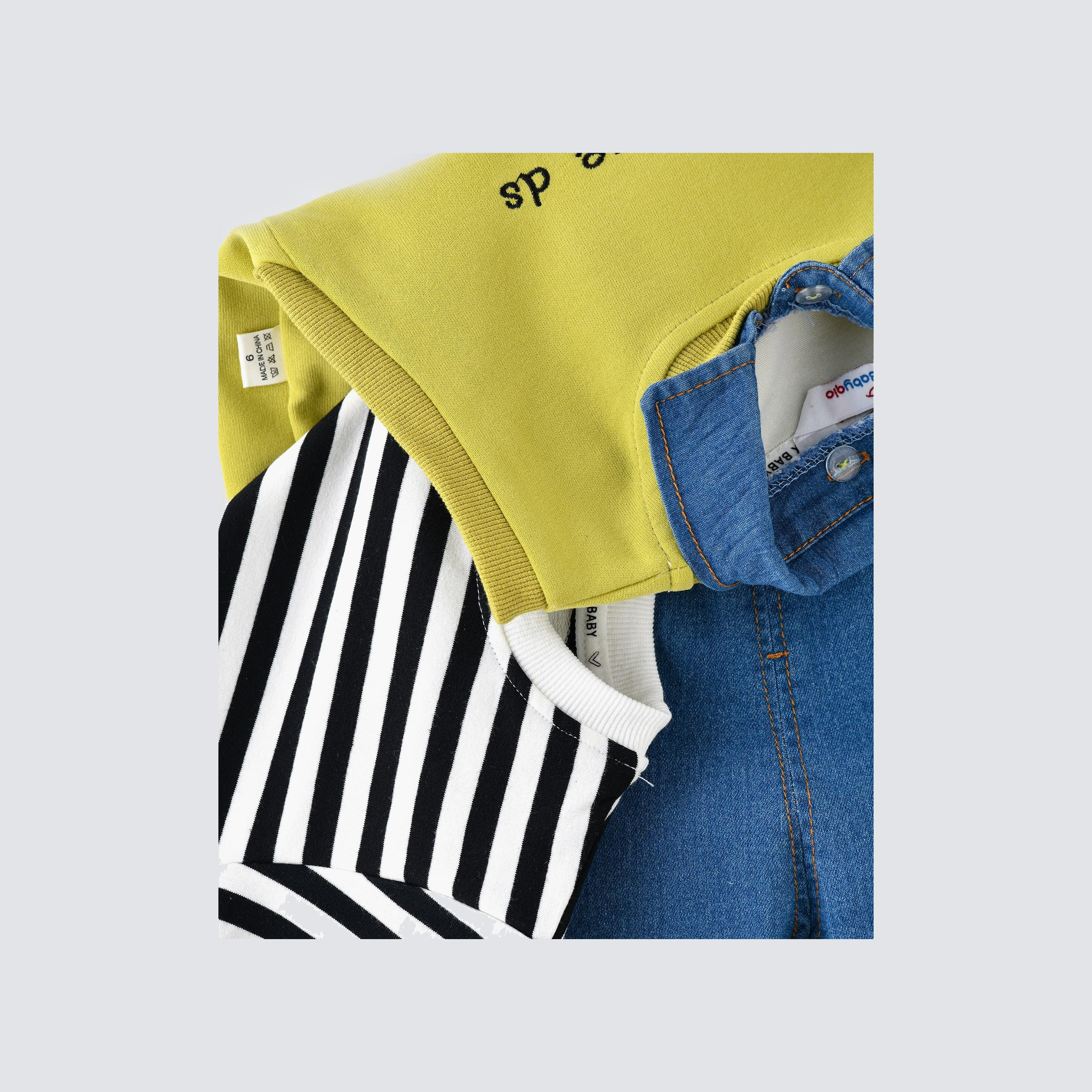 Babyqlo 3-Piece Printed Long Sleeves T-Shirt, Jeans with Sweater-cpkids-clothing-boys-winterwear-sets-image-4