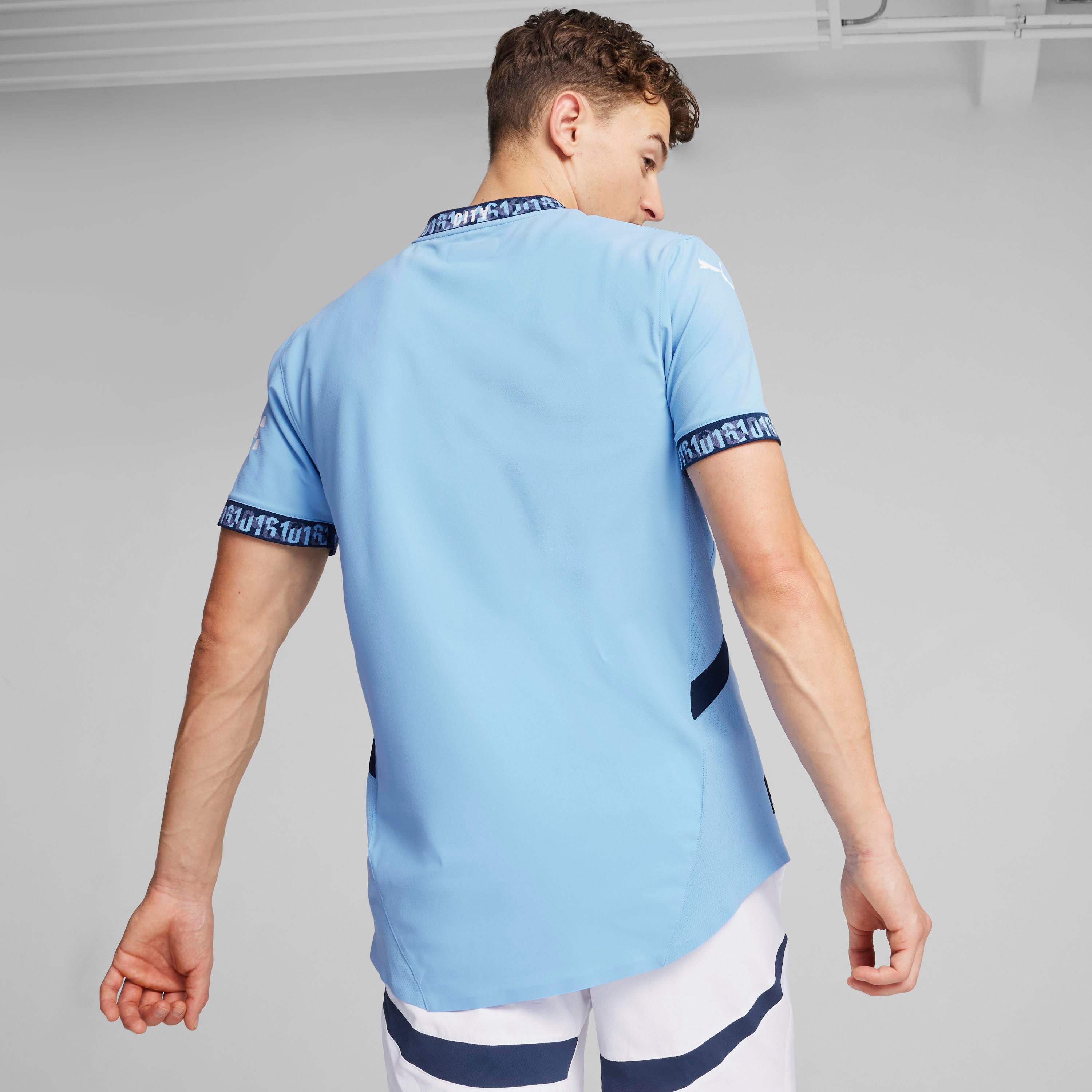 Puma Men's Manchester City FC Home Authentic Jersey Team T-Shirt 77505001 | OE-men-clothing-sportswearandactivewear-tshirtsandpolos-image-5