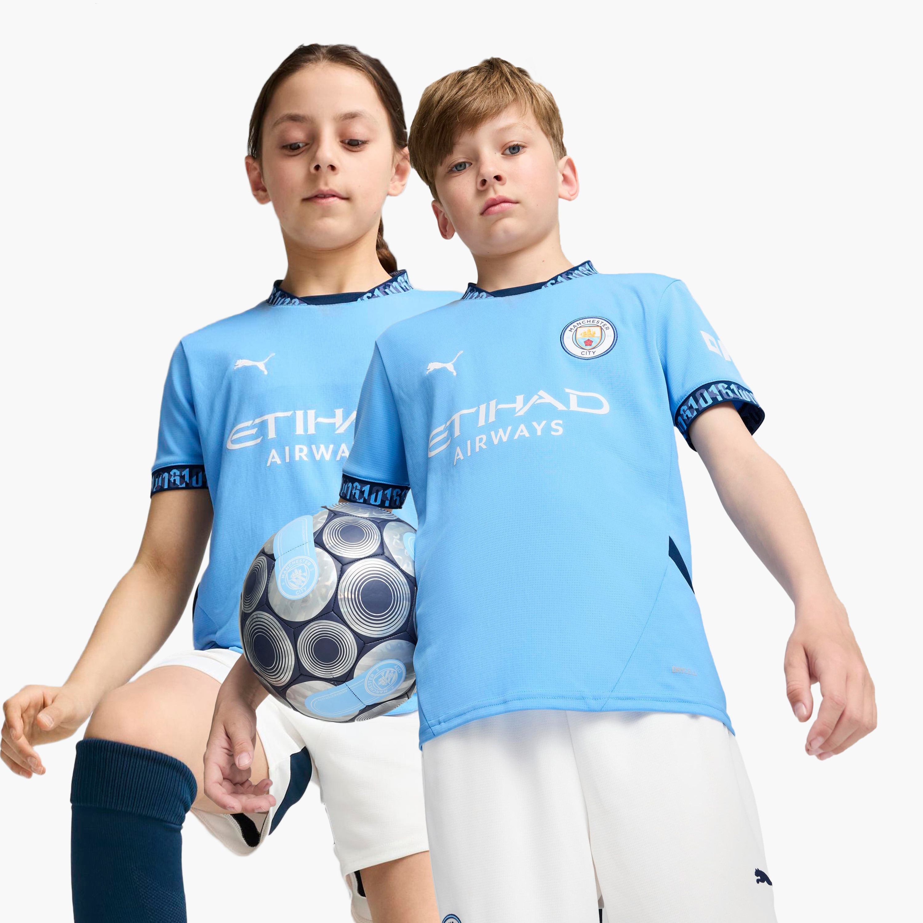تيشيرت فريق جيرسي ريبليكا ذو مانشستر سيتي إف سي هوم للأطفال من بوما 77507801 | OE-sports-boys-clothing-tops-image-1