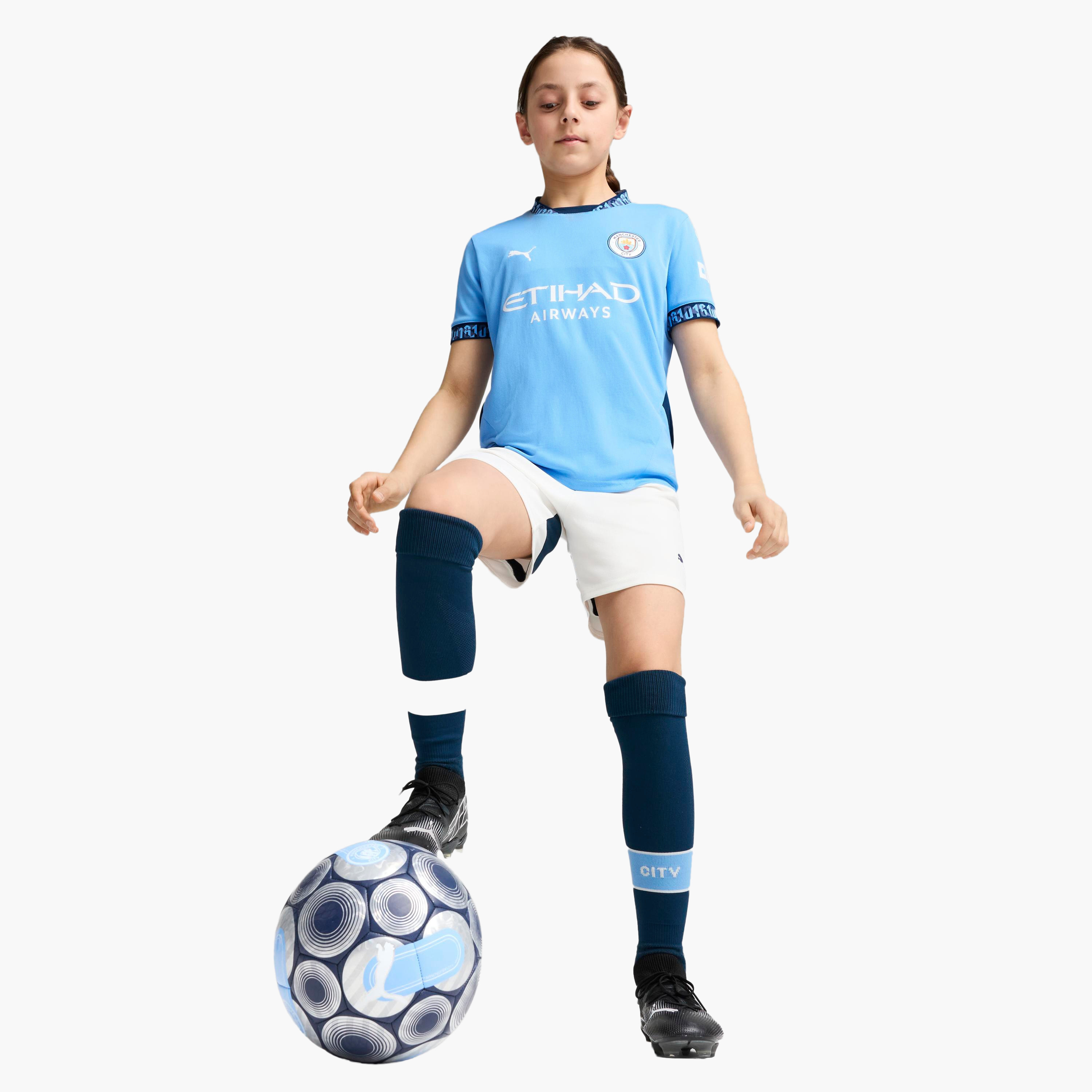 تيشيرت فريق جيرسي ريبليكا ذو مانشستر سيتي إف سي هوم للأطفال من بوما 77507801 | OE-sports-boys-clothing-tops-image-3