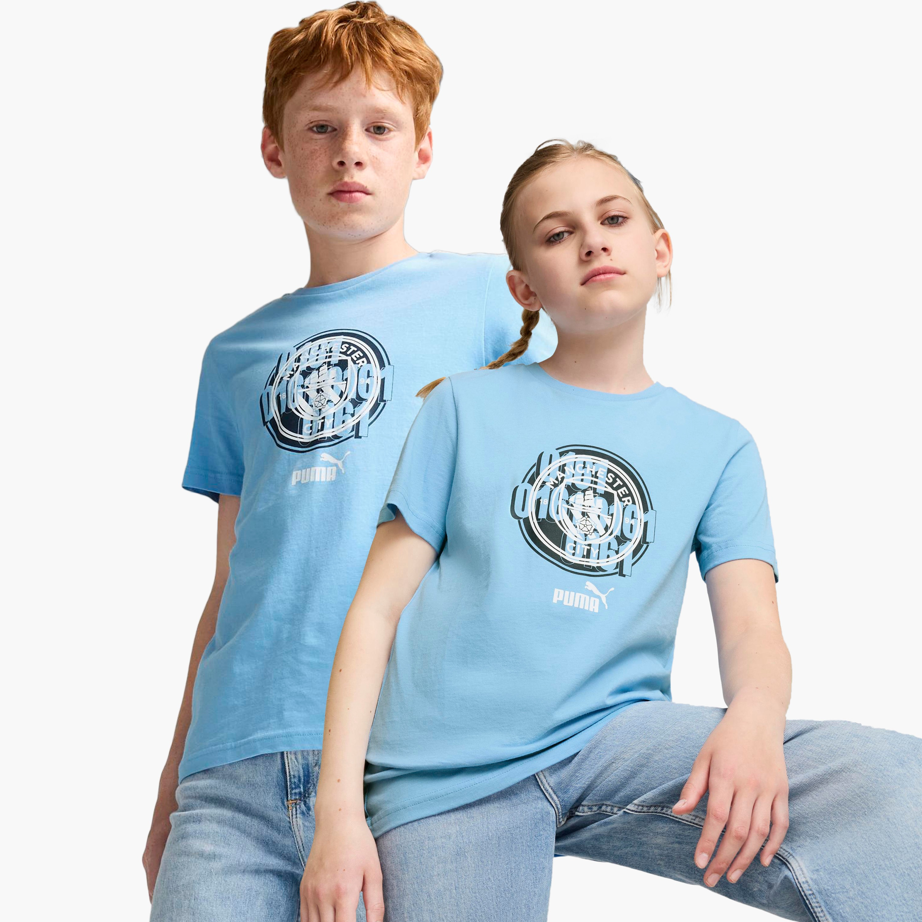 تي شيرت بوما للأطفال دو مانشستر سيتي إف سي فتبلكلتشر 77777939 | OE-sports-boys-clothing-tops-image-1