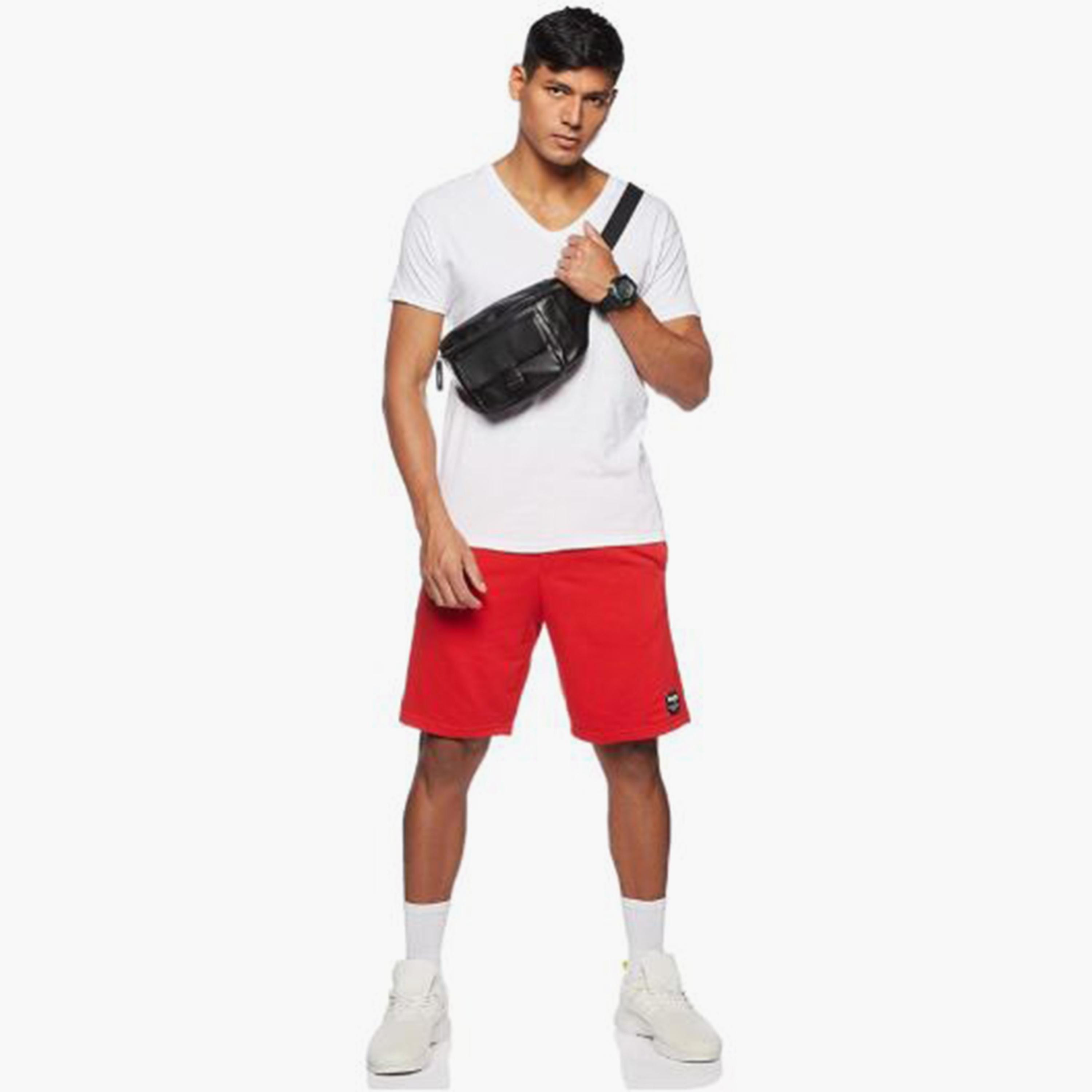 مجموعة هنس من 3 تي شيرتات رجالية سادة بأكمام قصيرة ورقبة على شكل حرف V-men-clothing-tshirtsandpolos-tshirts-image-2