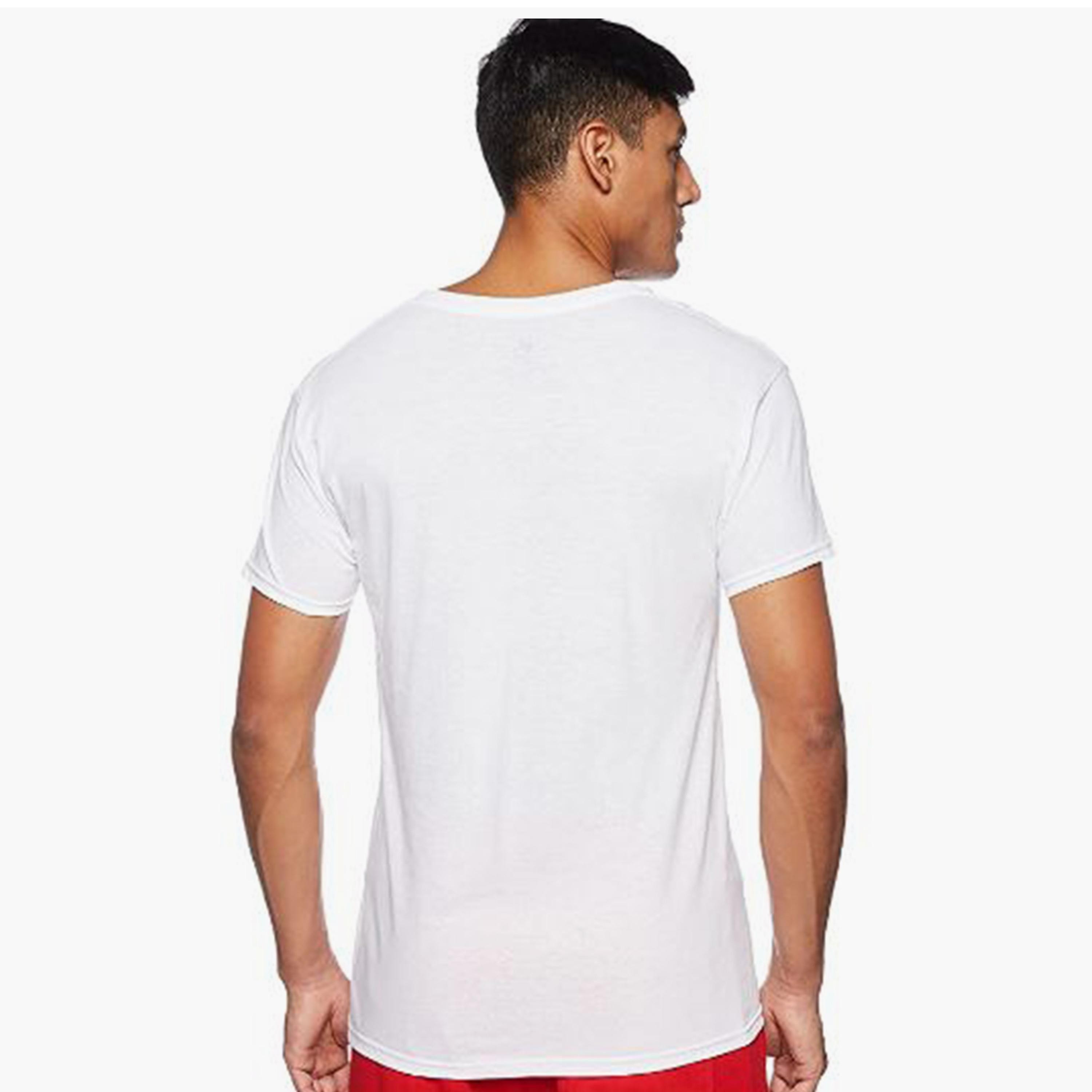 Hanes Pack of 3 Plain V-Neck Short Sleeves Men's T-Shirt-men-clothing-tshirtsandpolos-tshirts-image-5