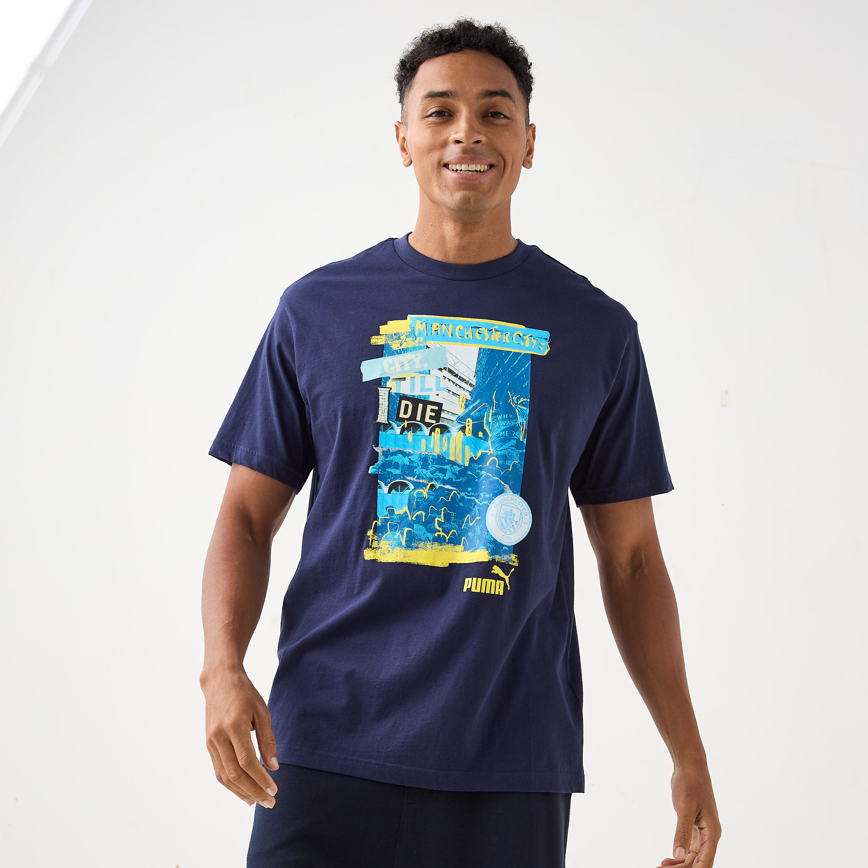 بوما - تي شيرت كرة قدم بشعار نادي مانشستر سيتي - للرجال 779123 | OE-men-clothing-sportswearandactivewear-tshirtsandpolos-image-1