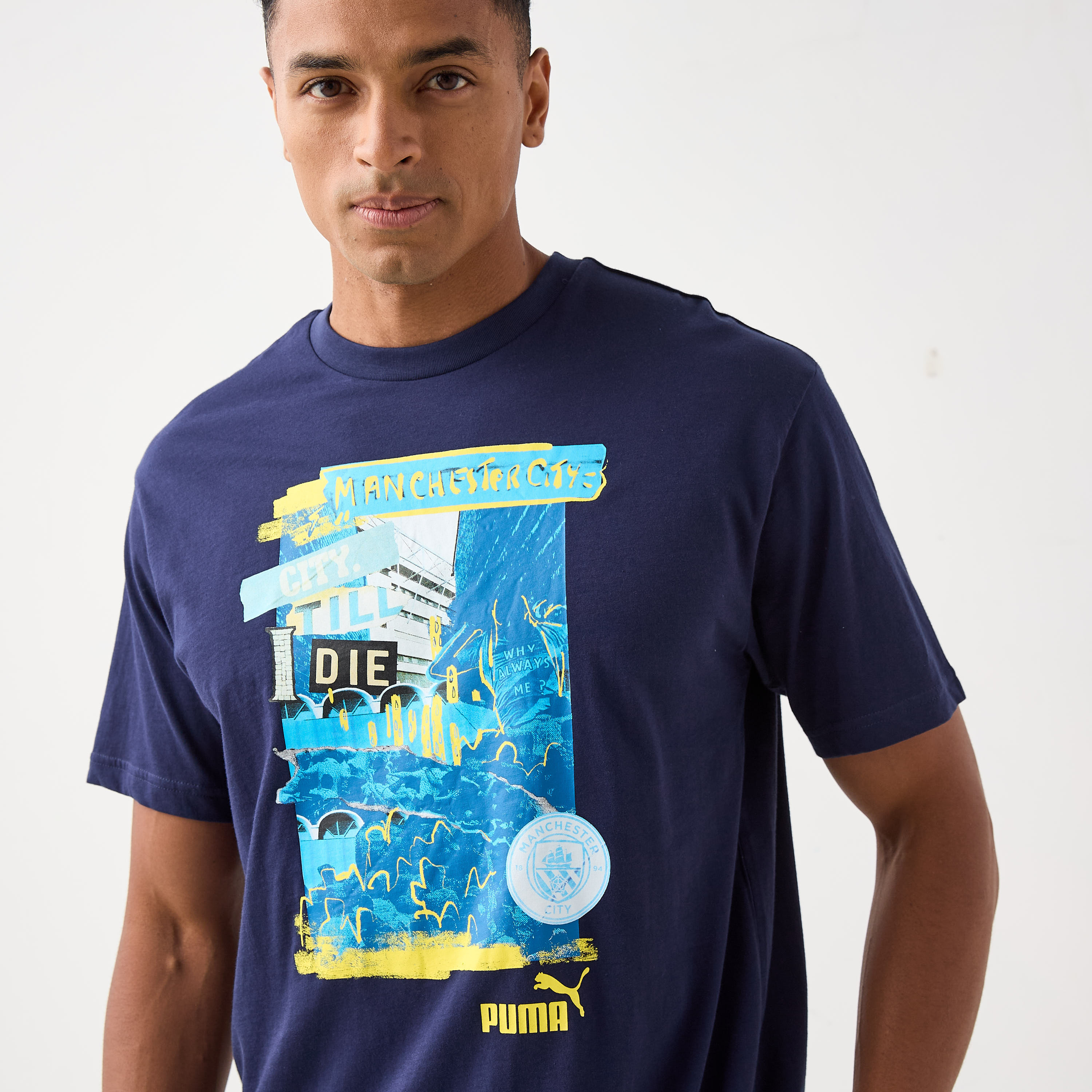 بوما - تي شيرت كرة قدم بشعار نادي مانشستر سيتي - للرجال 779123 | OE-men-clothing-sportswearandactivewear-tshirtsandpolos-image-4